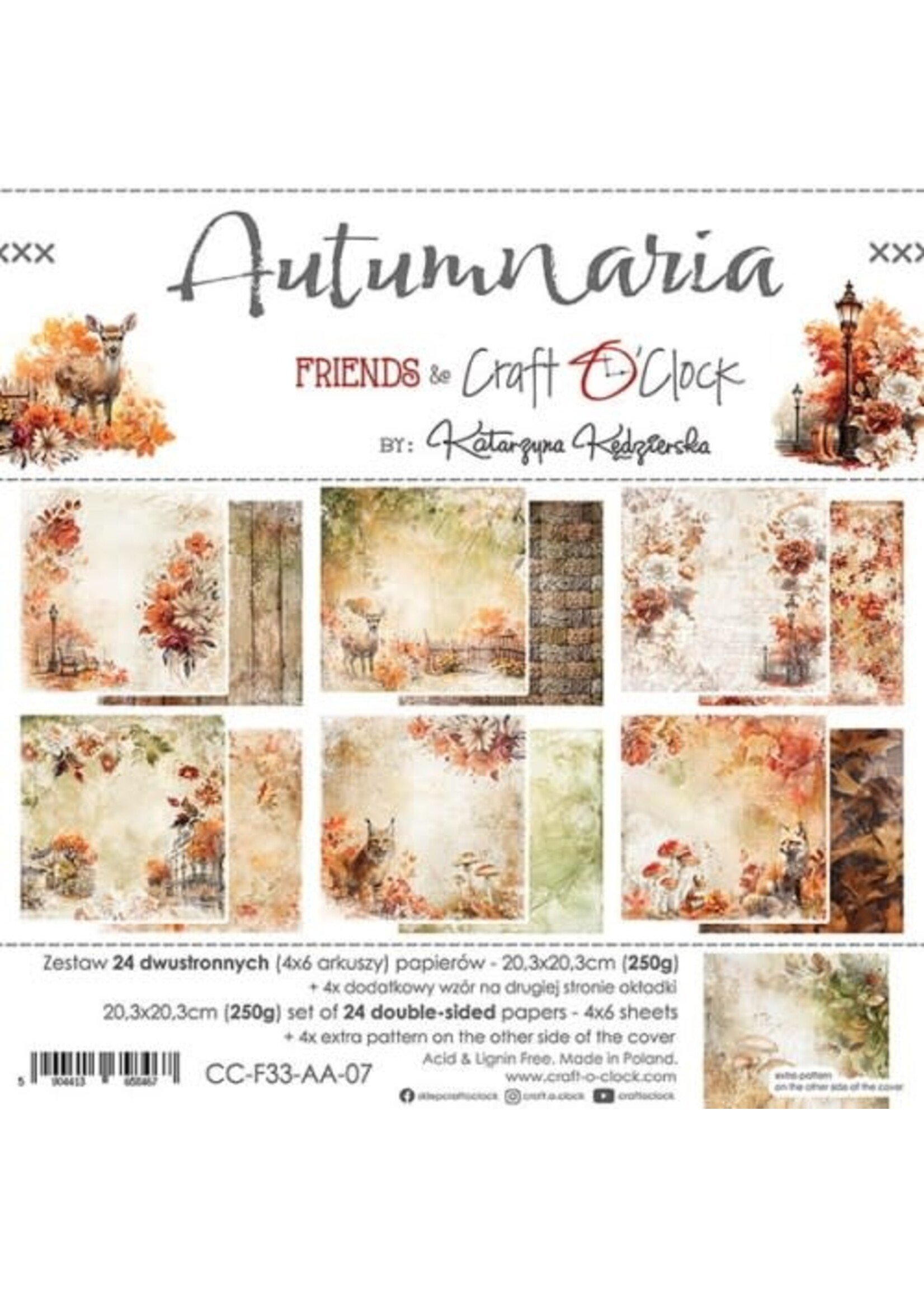 AUTUMNARIA - SET PAPIER 20,3X20,3CM