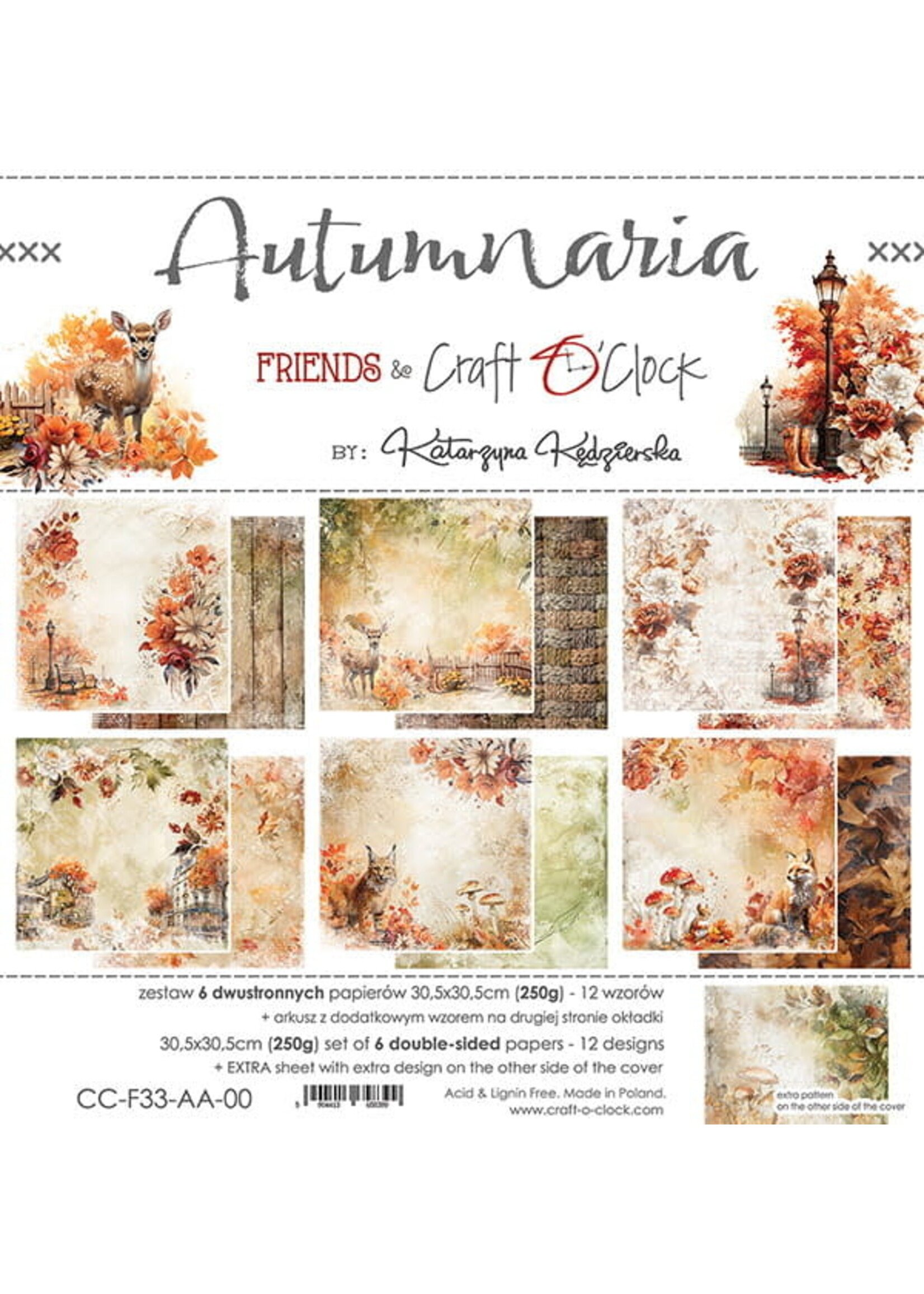 AUTUMNARIA - SET VLOEIPAPIER 30,5X30,5CM