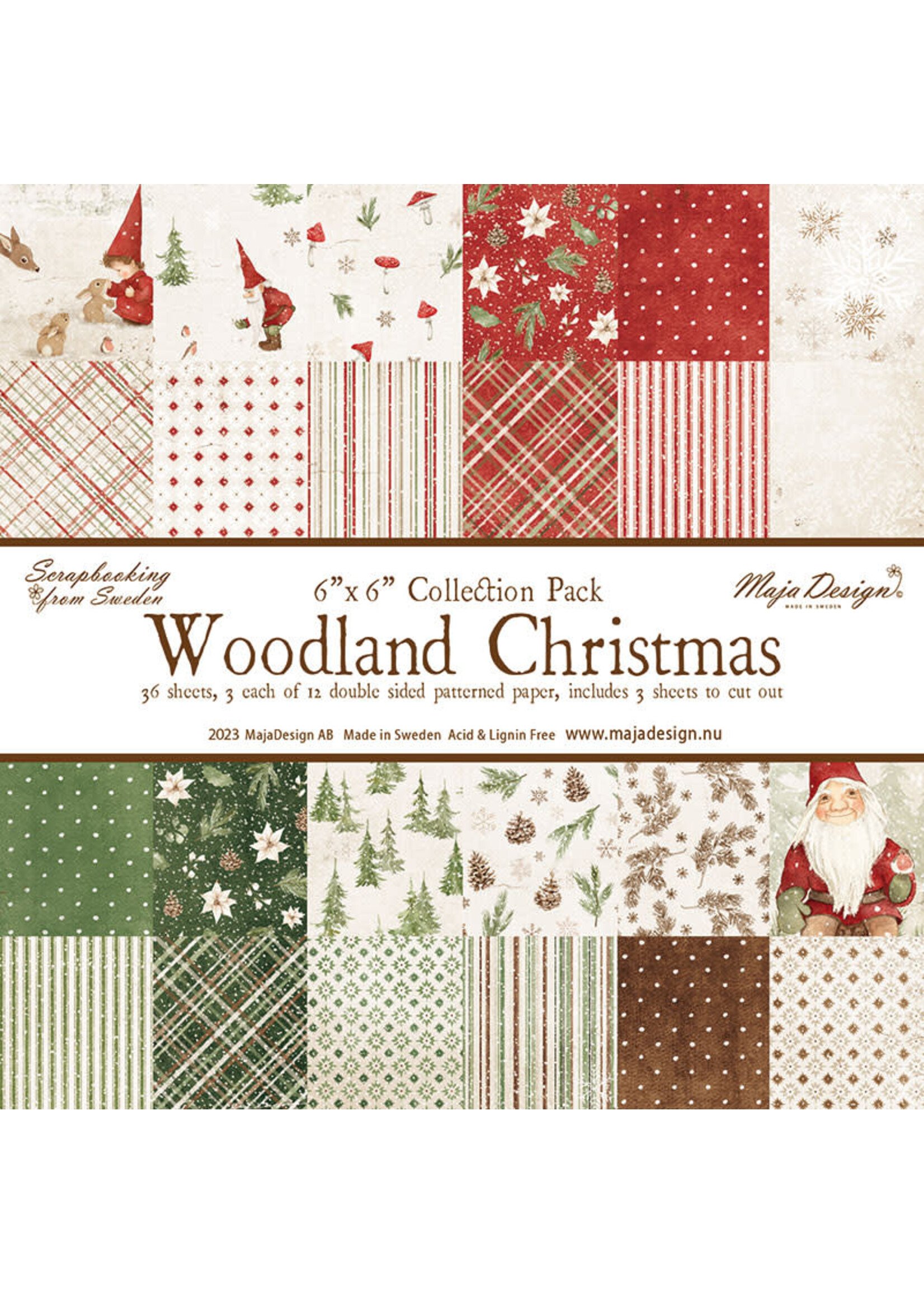 Woodland Christmas - 6 x 6" papier pack