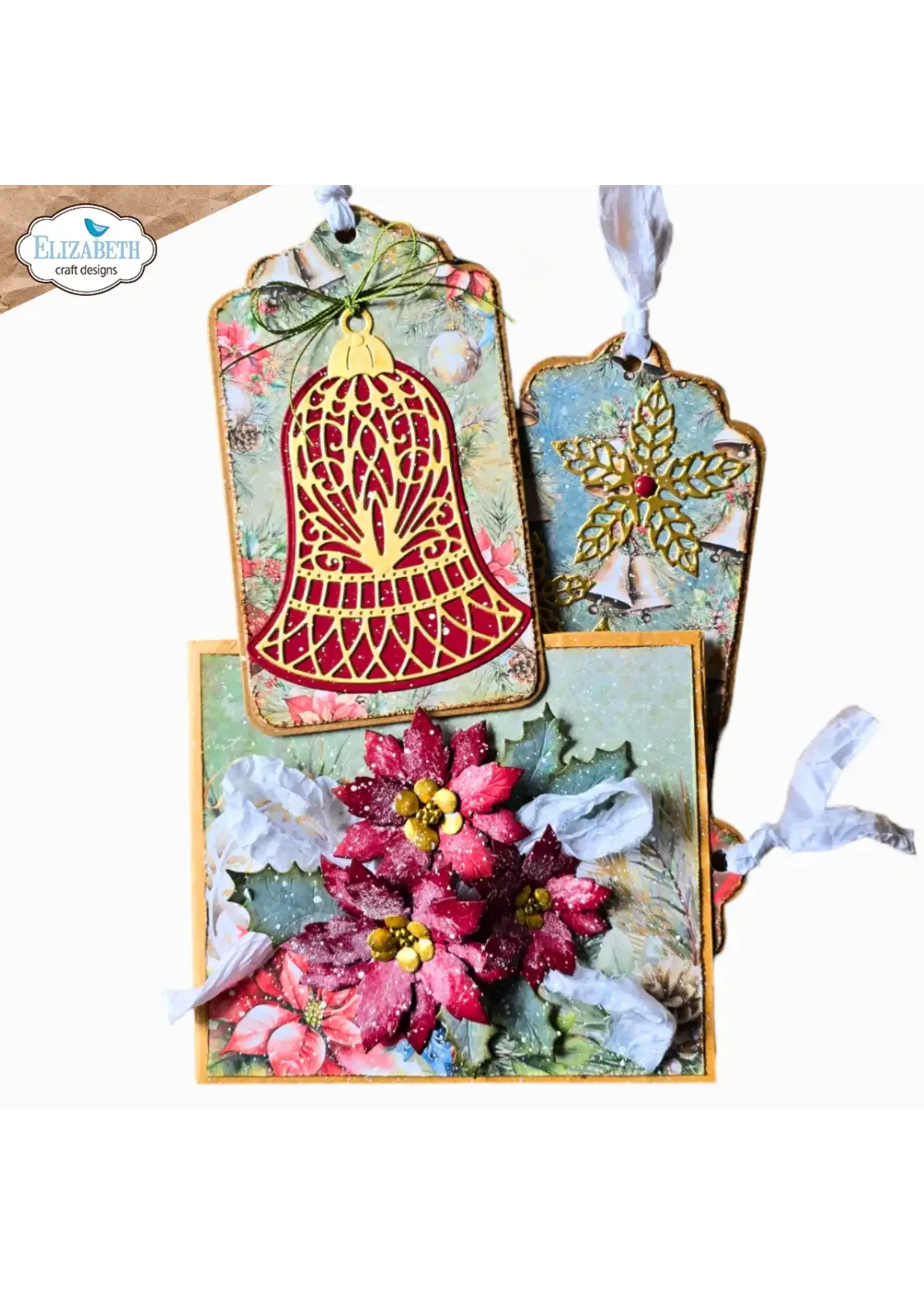 Vrolijk Ornament - Bel PAPIEREN BLOEMENSKU: 2156
