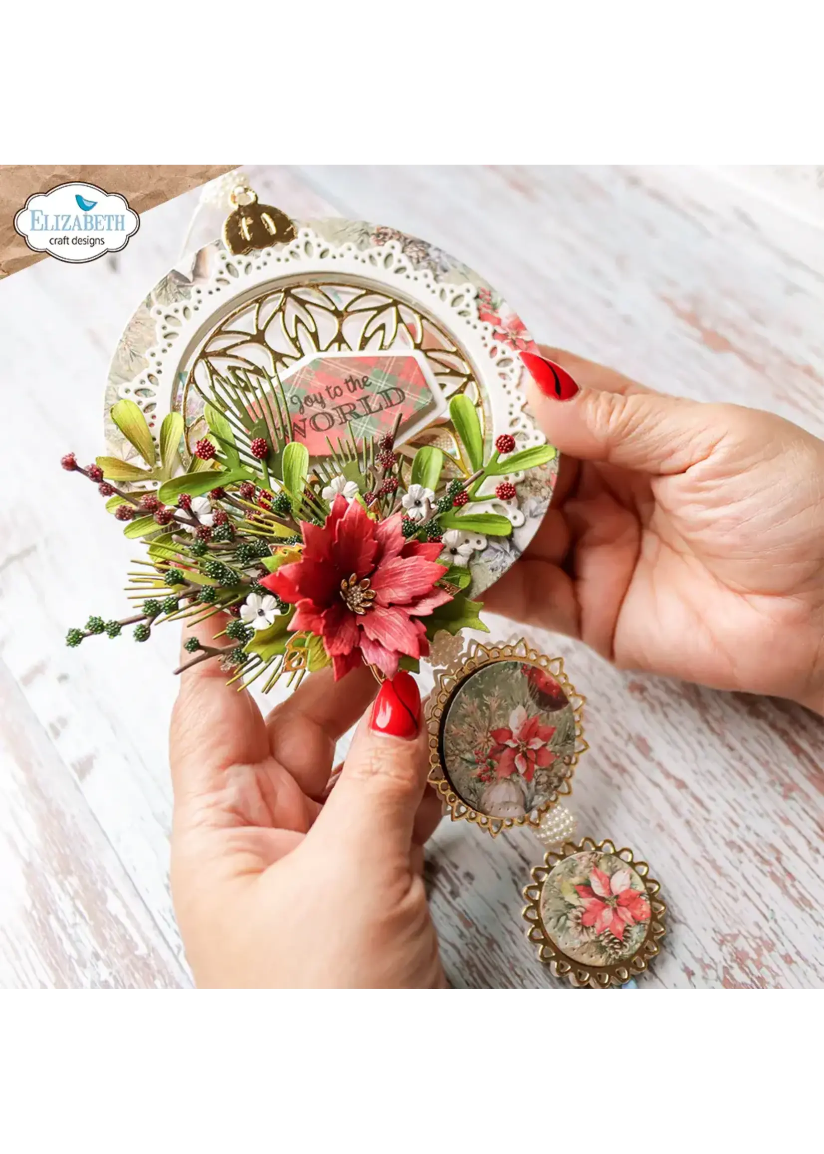 Vrolijk Ornament - Rond PAPIEREN BLOEMENSKU: 2155