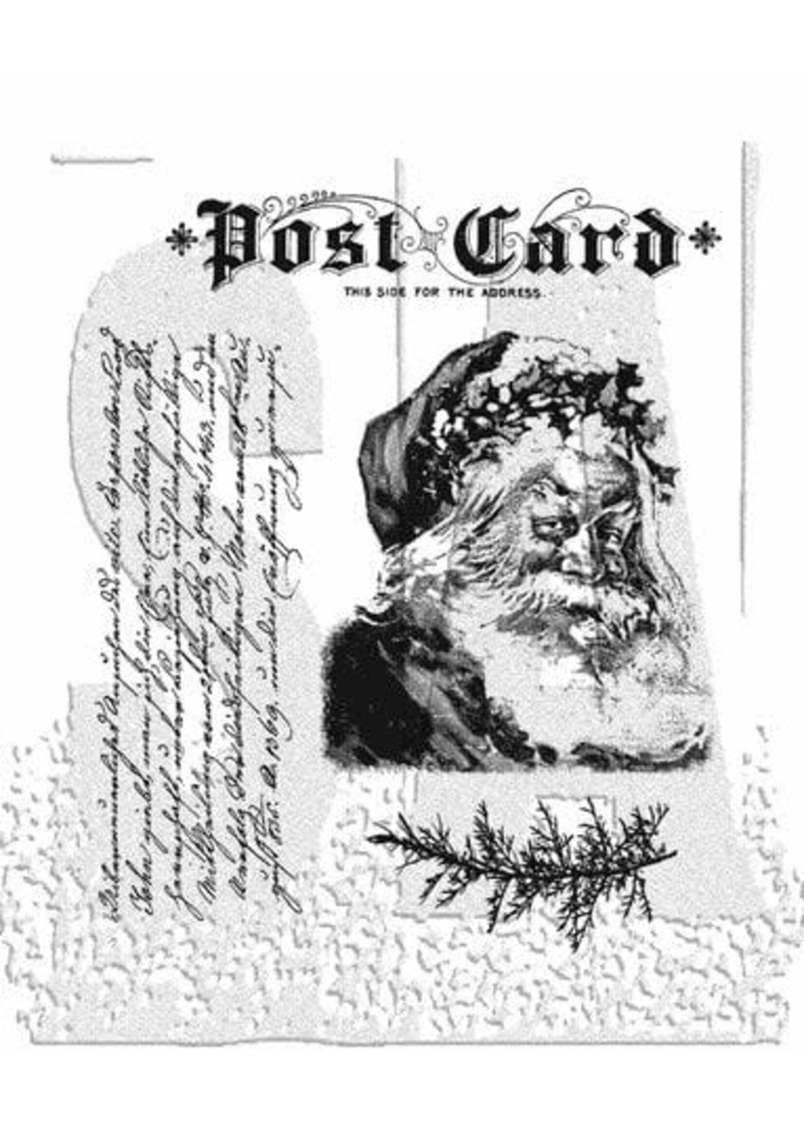 Letter To Santa Tim Holtz Cling Stamps (CMS053)
