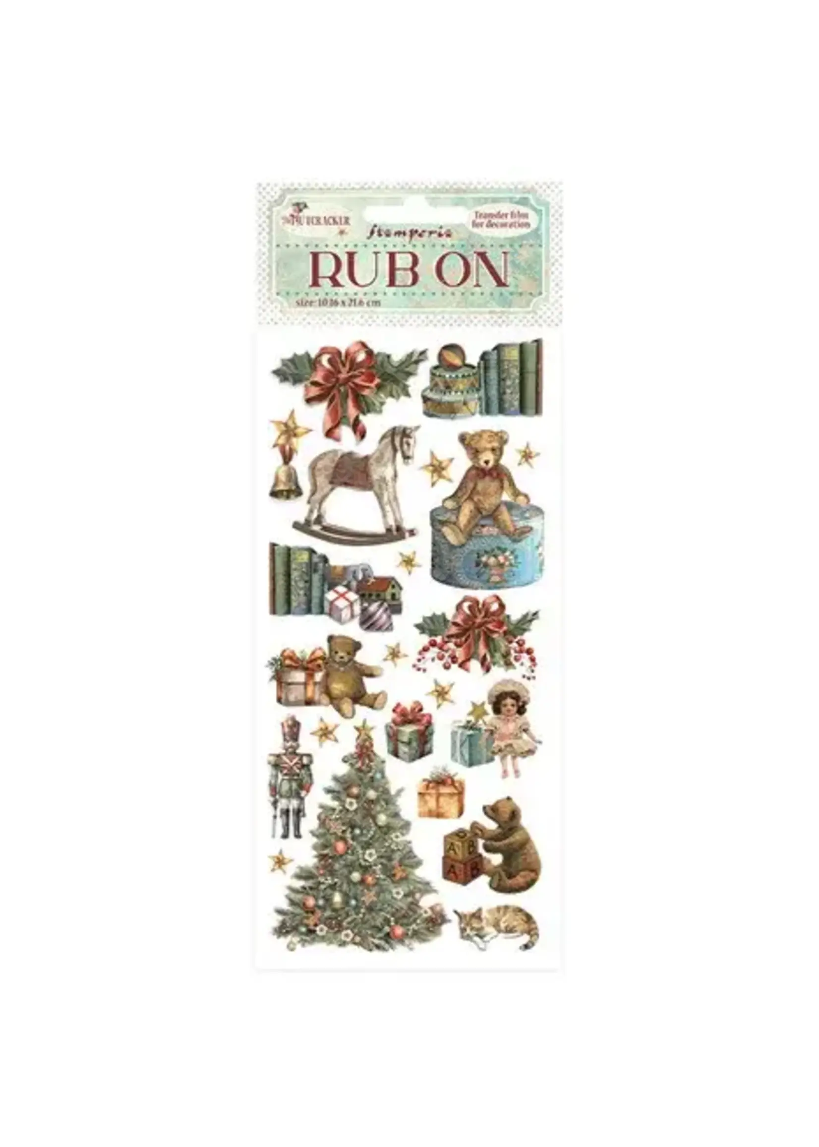 The Nutcracker Rub-On 4x8,5 Inch Teddy Bears (DFLRB106)