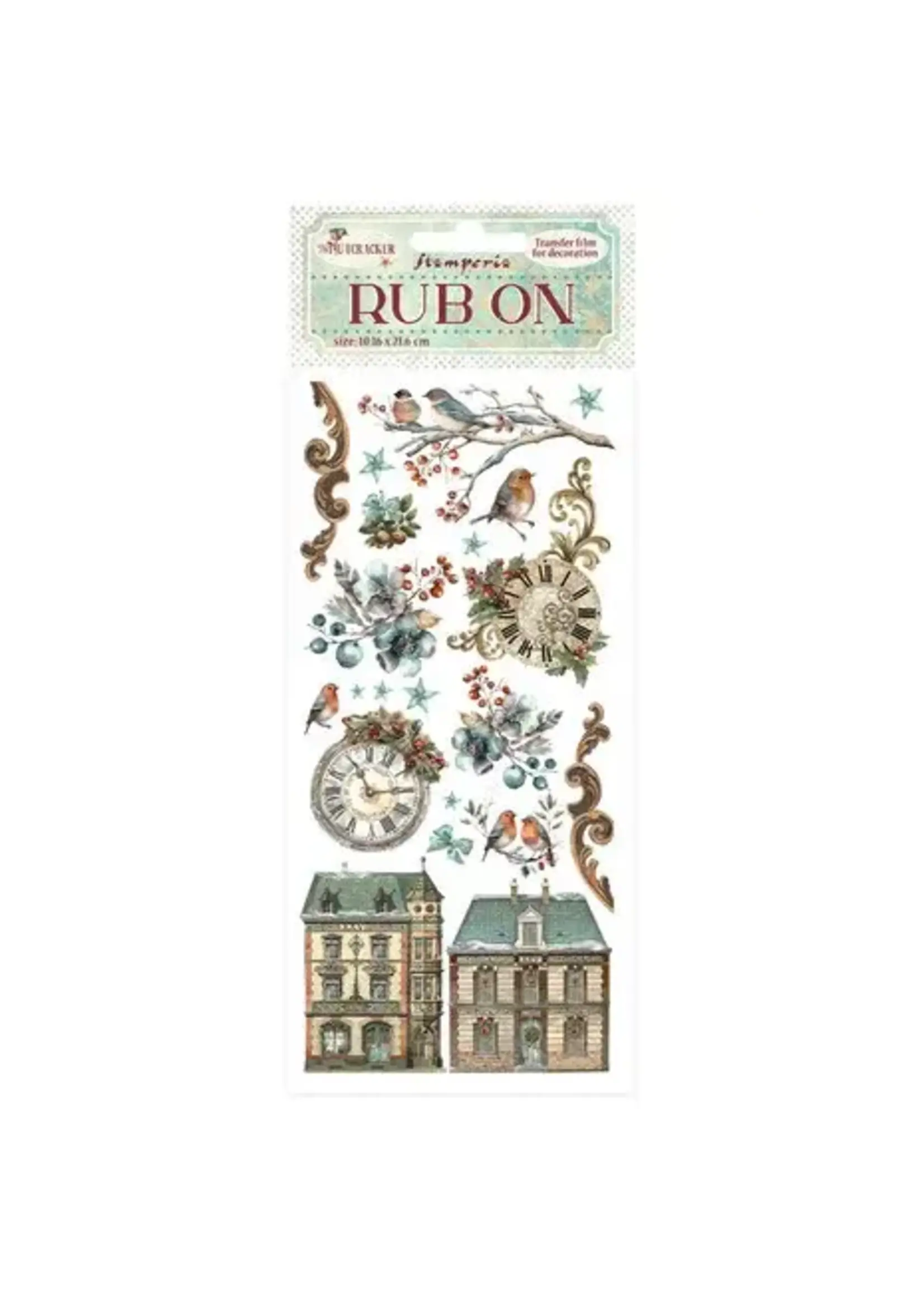 The Nutcracker Rub-On 4x8,5 Inch Clocks (DFLRB108)