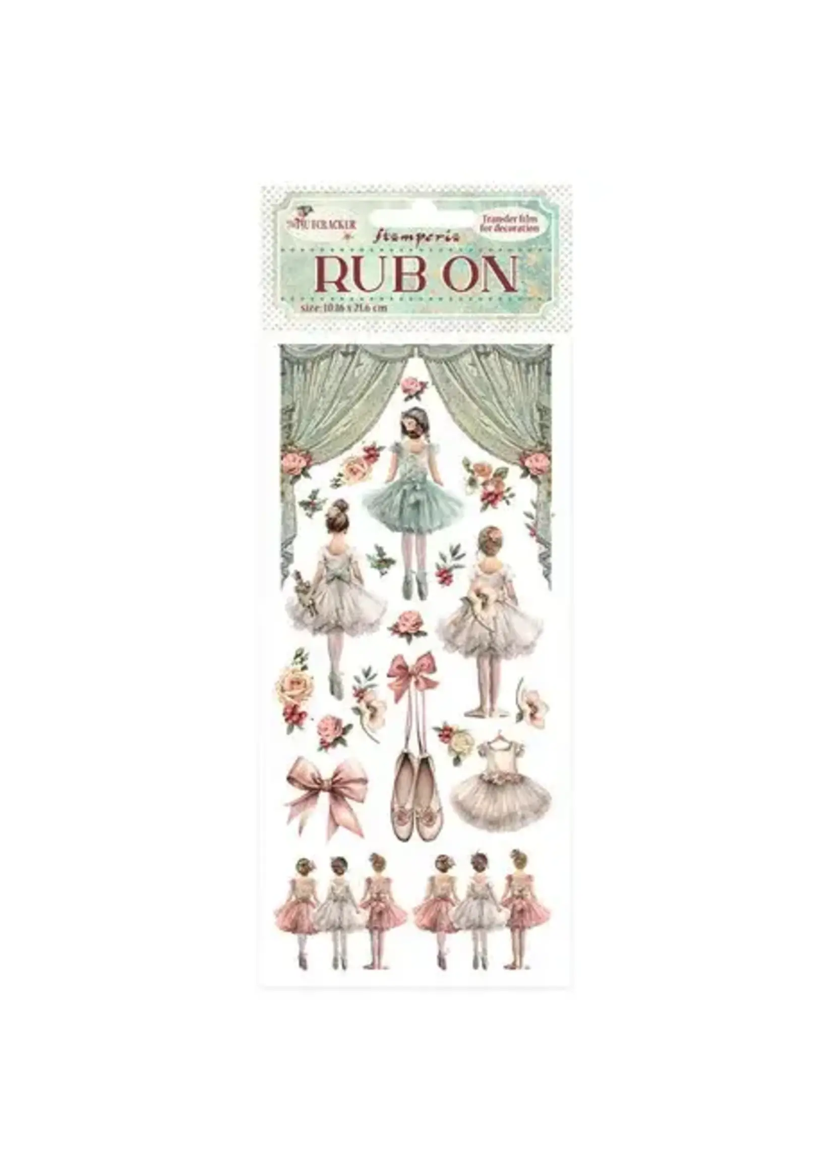 The Nutcracker Rub-On 4x8,5 Inch Ballet (DFLRB107