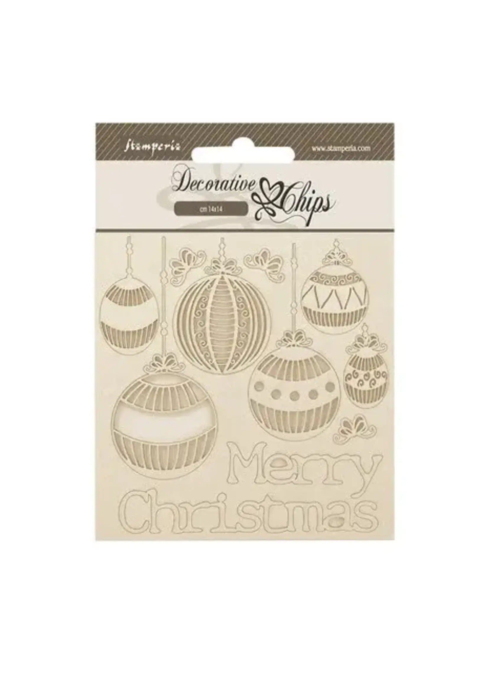 The Nutcracker Decorative Chips Merry Christmas Balls (SCB229)