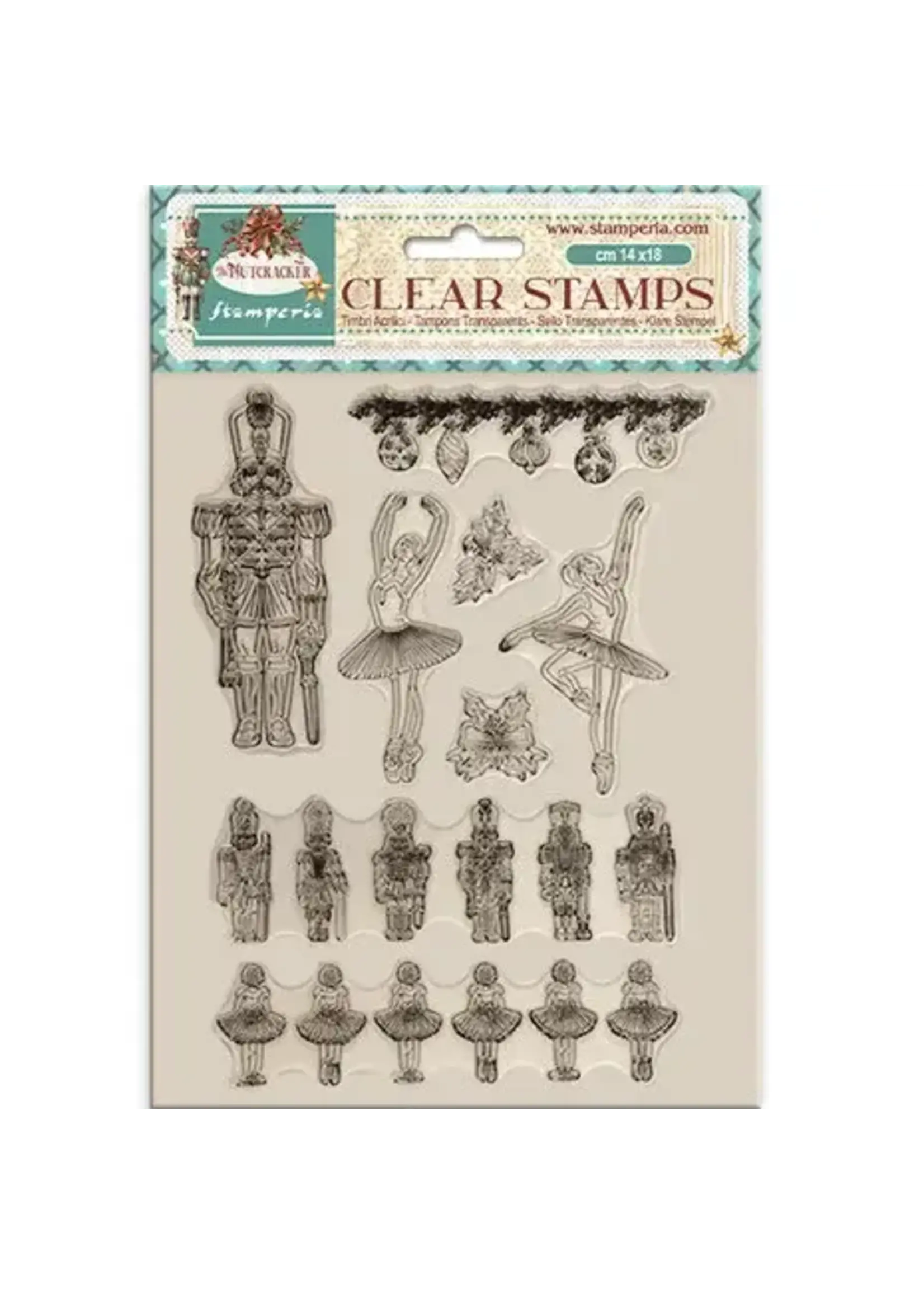The Nutcracker Clear Stamps Ballet and Soldiers (WTK199)
