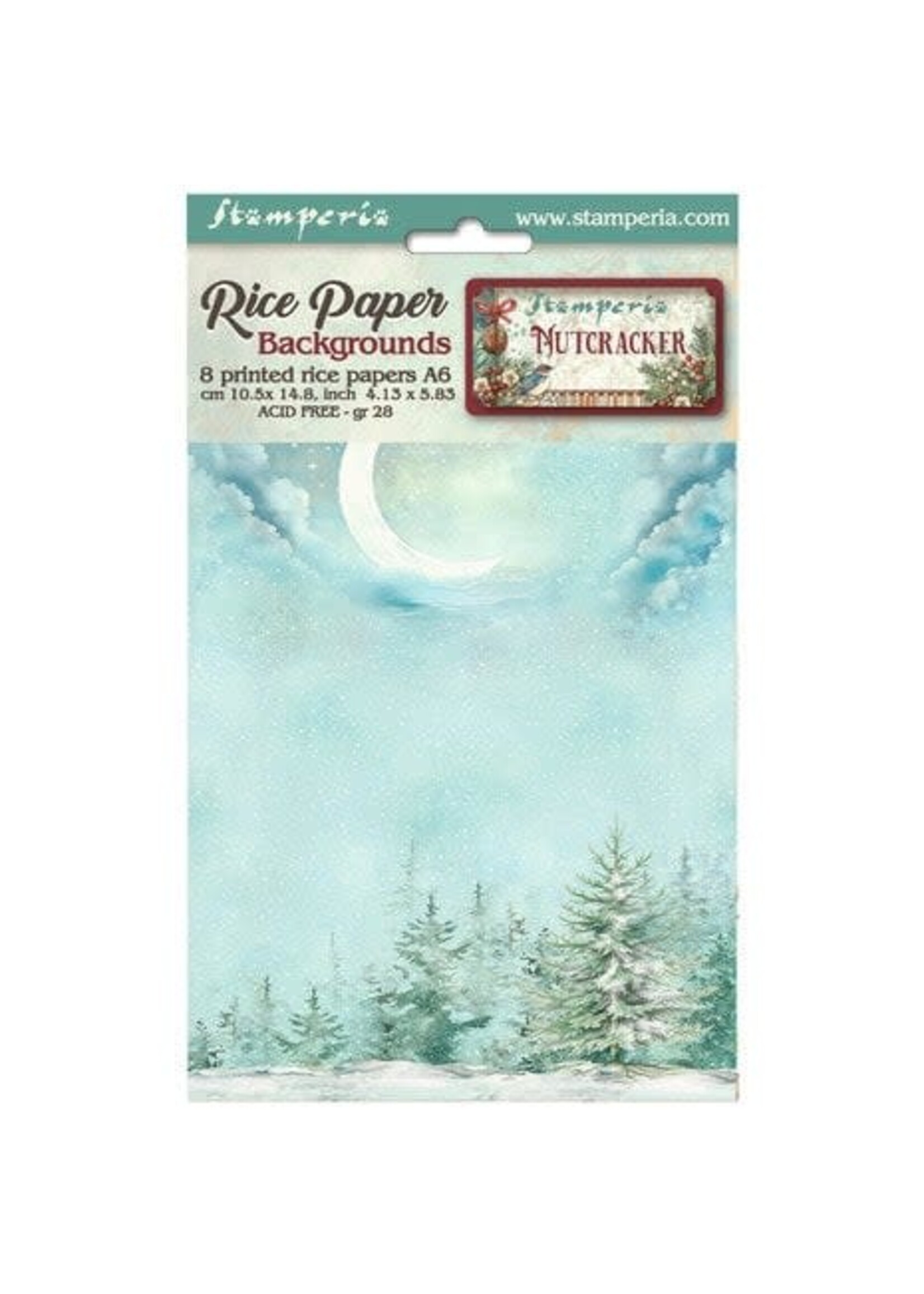 The Nutcracker A6 Rice Paper Backgrounds (8pcs) (DFSAK6027)