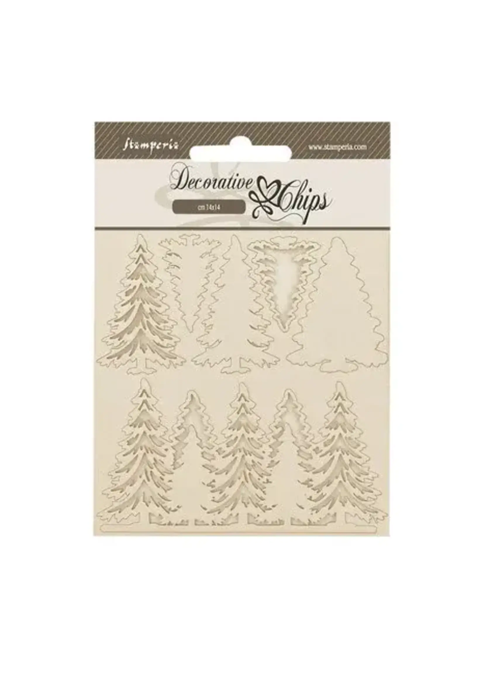 Gear up for Christmas Decorative Chips Trees (SCB231)