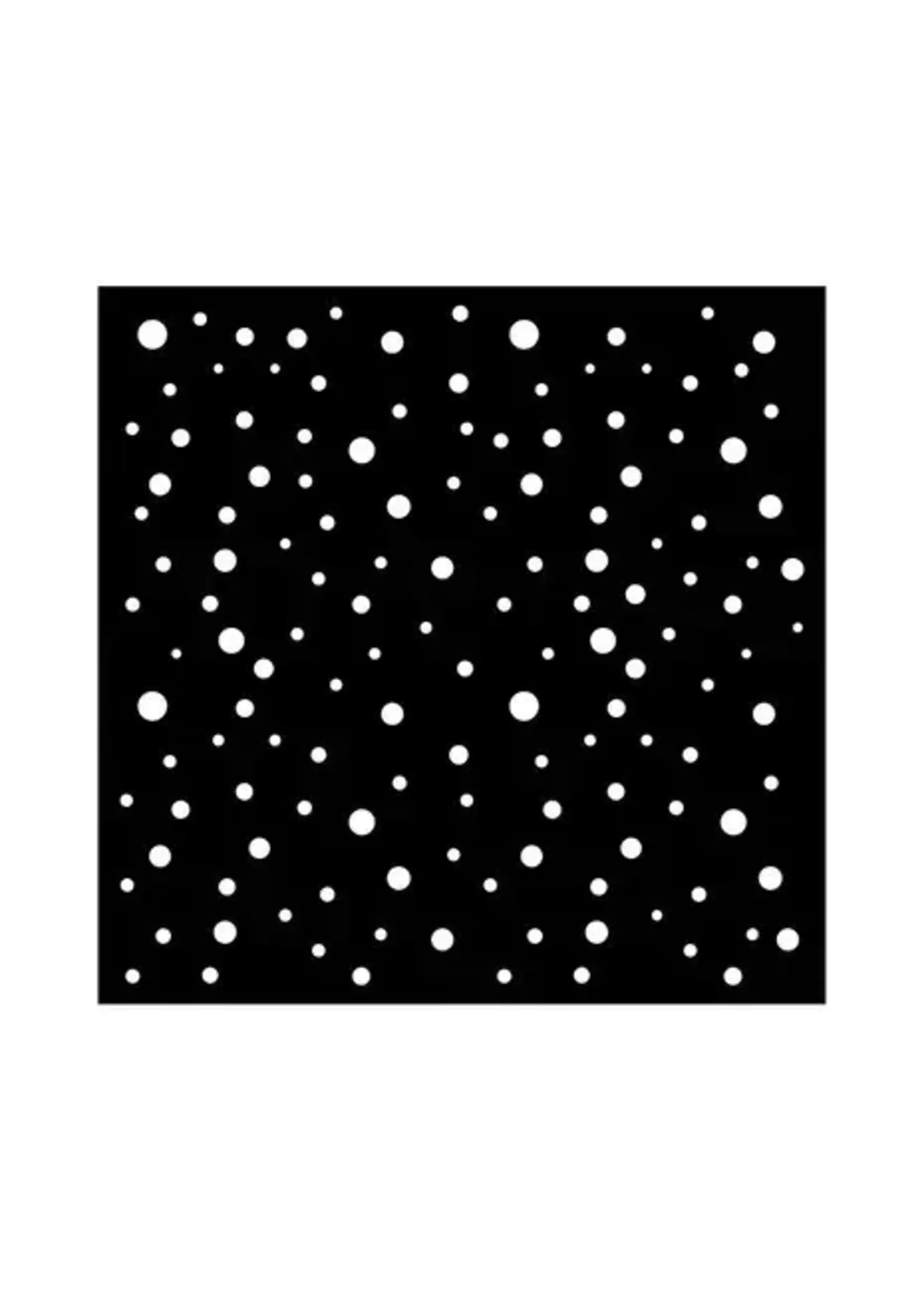 Classic Christmas Thick Stencil 18x18cm Dots Pattern (KSTDQ111)
