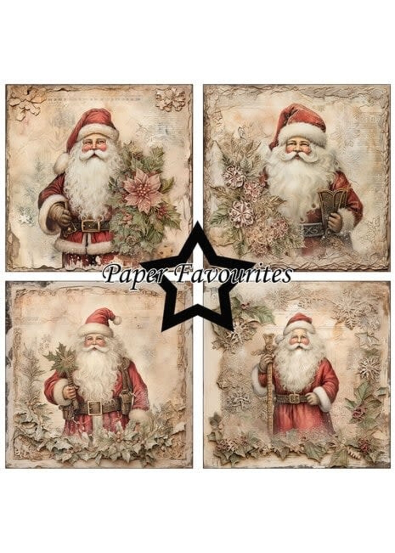Santa Claus 6x6 Inch Paper Pack (PF501)
