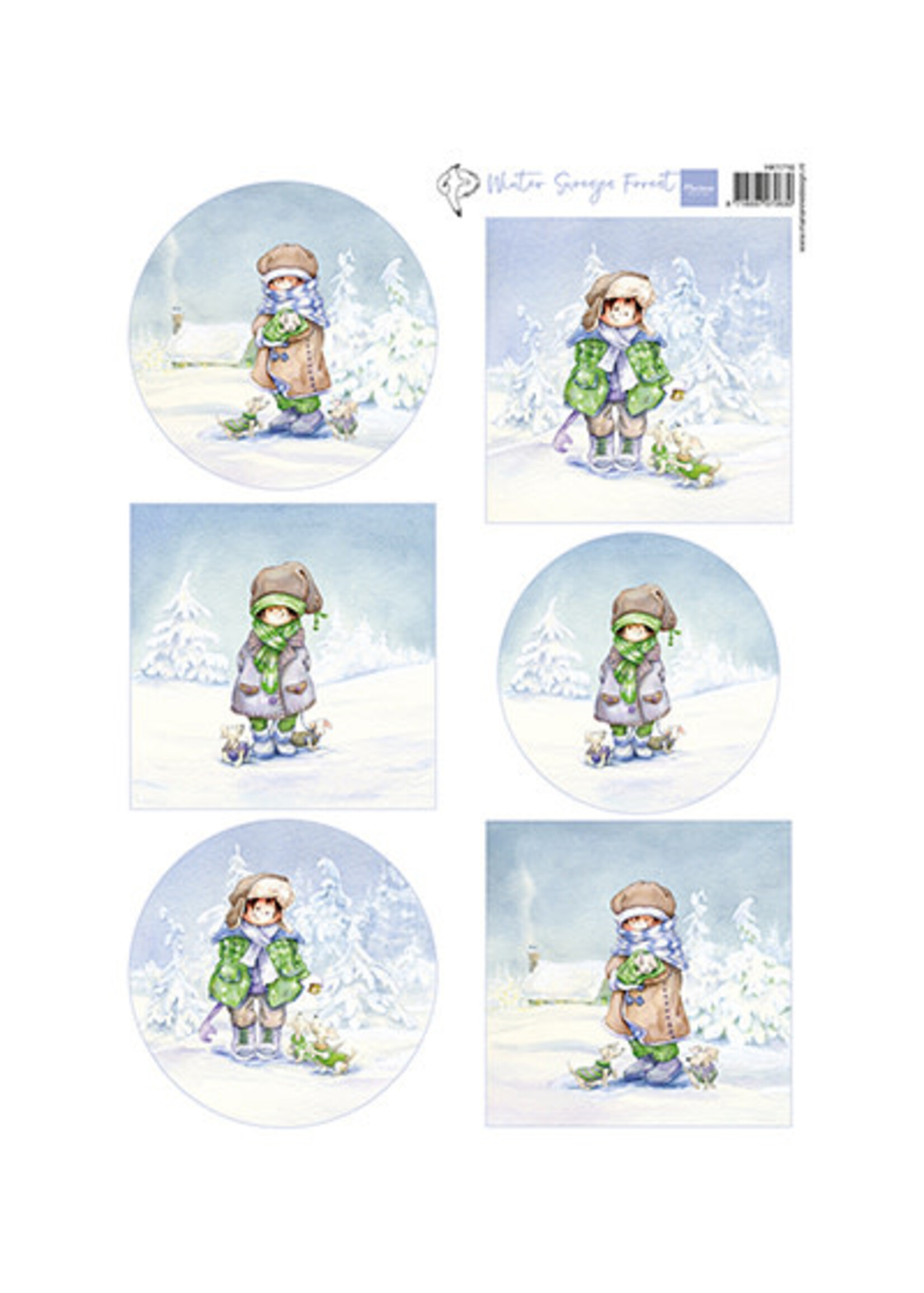 HK1716 - Hetty's Snoesjes - Winter Forest