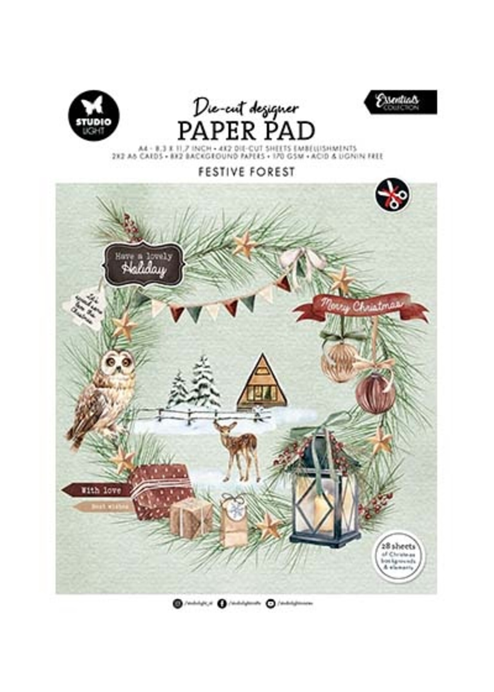 SL-ES-DCPP219 - Designer PP Festive Forest Essentials nr.219