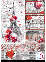 PARIS JE T'AIME CREATIVE PAD A4 9/PCG