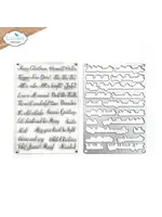 CSD369 - Christmas Phrases Stamp and Die Set