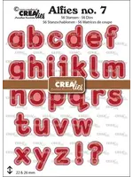 Alfies Stansen No. 07 Alfabet Kleine Letters (CLALF07) Height max. 22 & 26 mm.