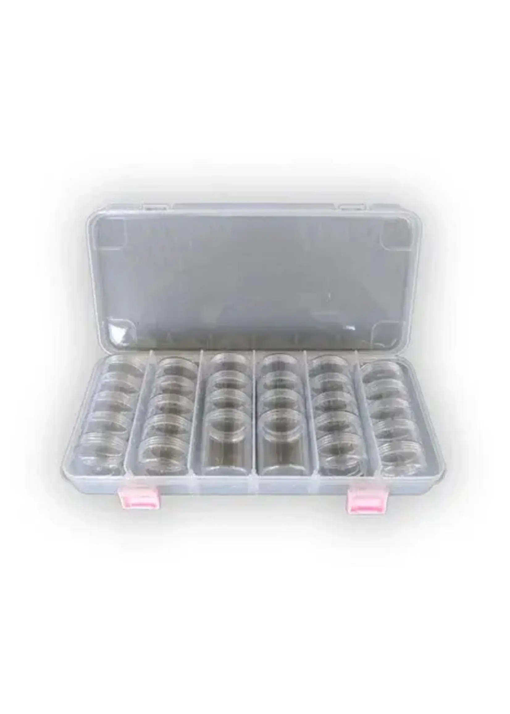 Plastic Storage Box w/ 28 Compartments - Jars (SS105)