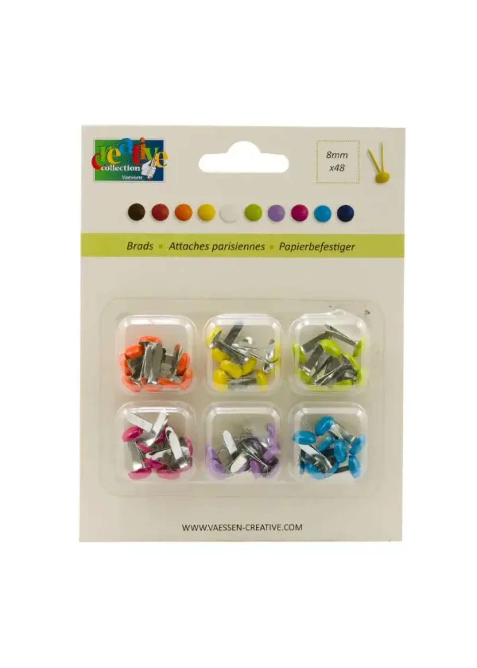Vaessen Creative • Splitpennen 8mm Kleuren Assortie Vaessen Creative1214-61