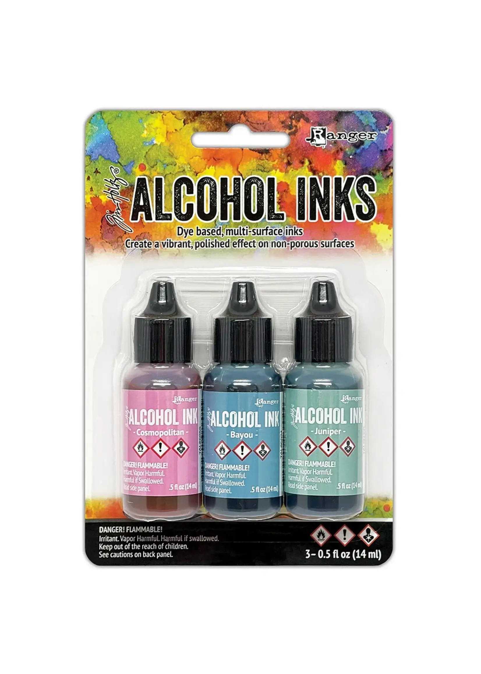 Ranger • Tim Holtz Alcohol Ink Kit Getaway 3pcs Ranger InkTAK86130