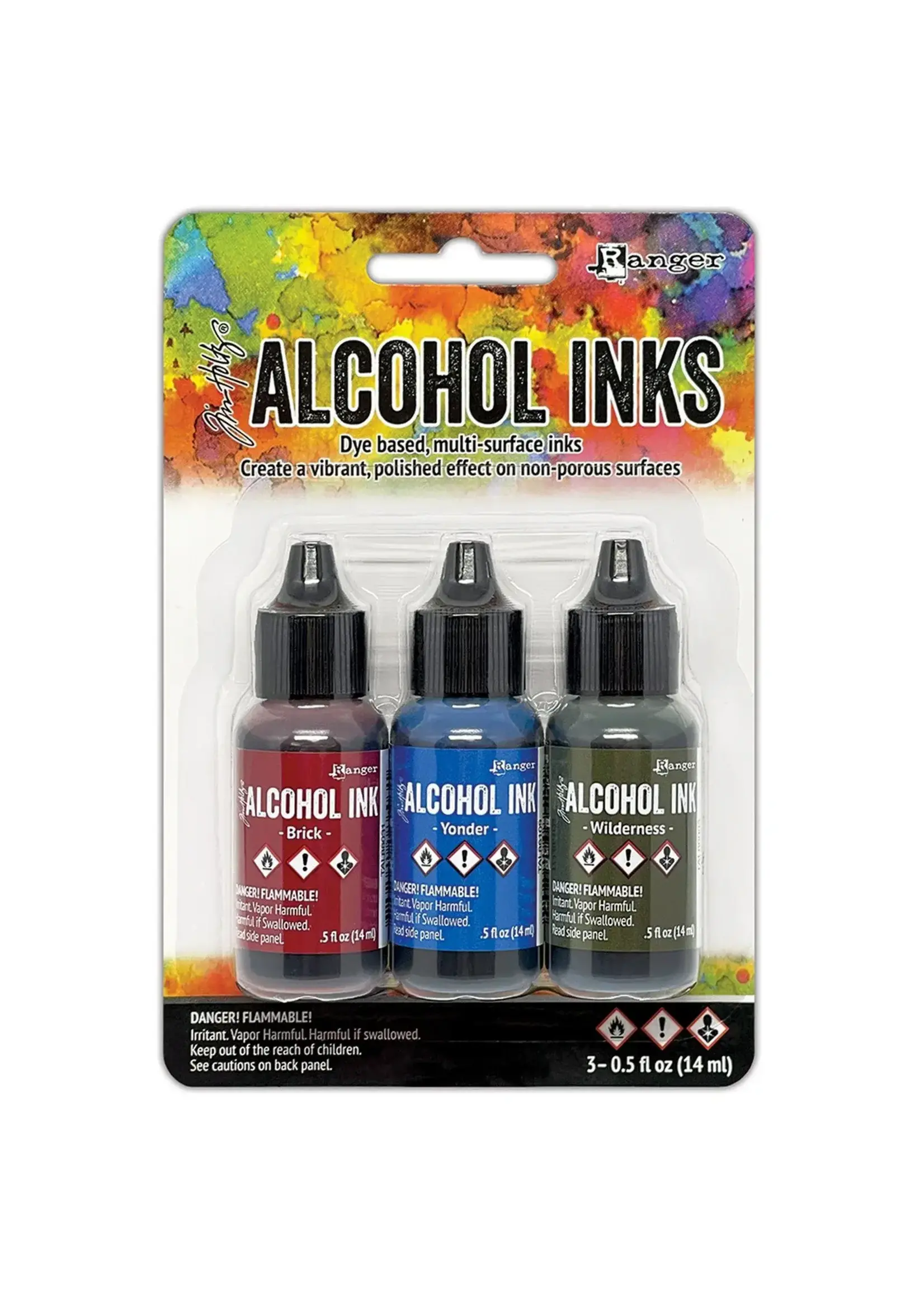 Ranger • Tim Holtz Alcohol Ink Kit Expedition 3pcs Ranger InkTAK86123