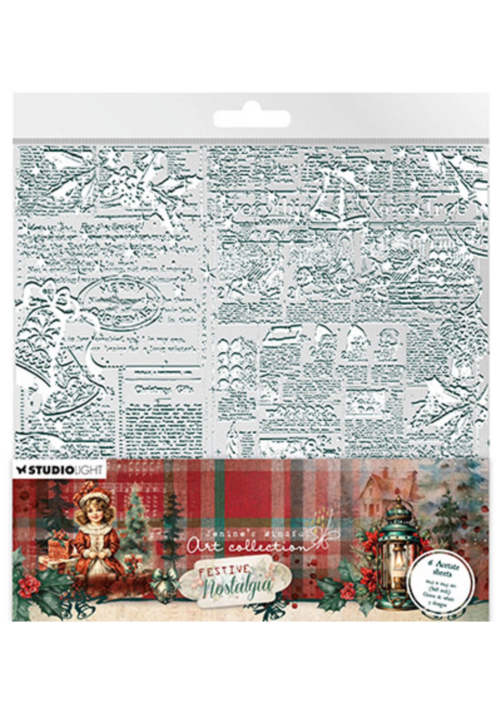 JMA-FN-ACS09 - White & green Festive Nostalgia nr.09