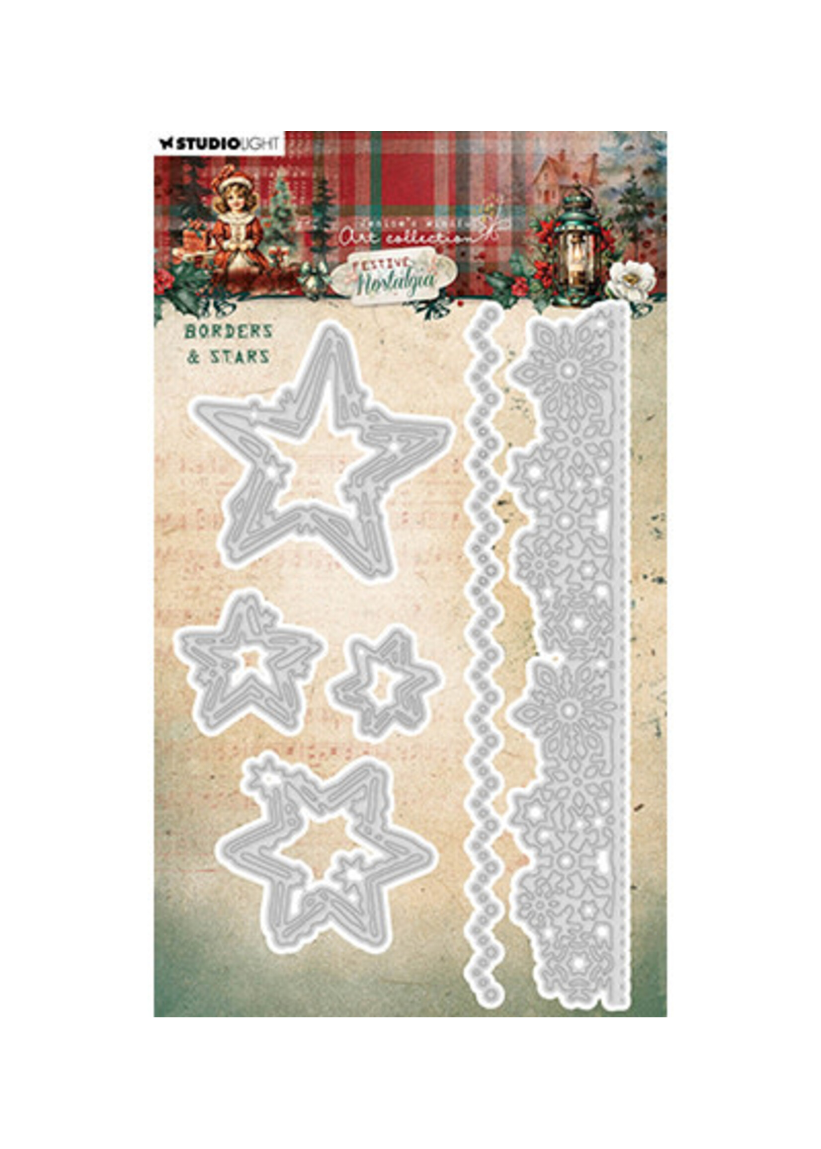 JMA-FN-CD903 - Borders & stars Festive Nostalgia nr.903