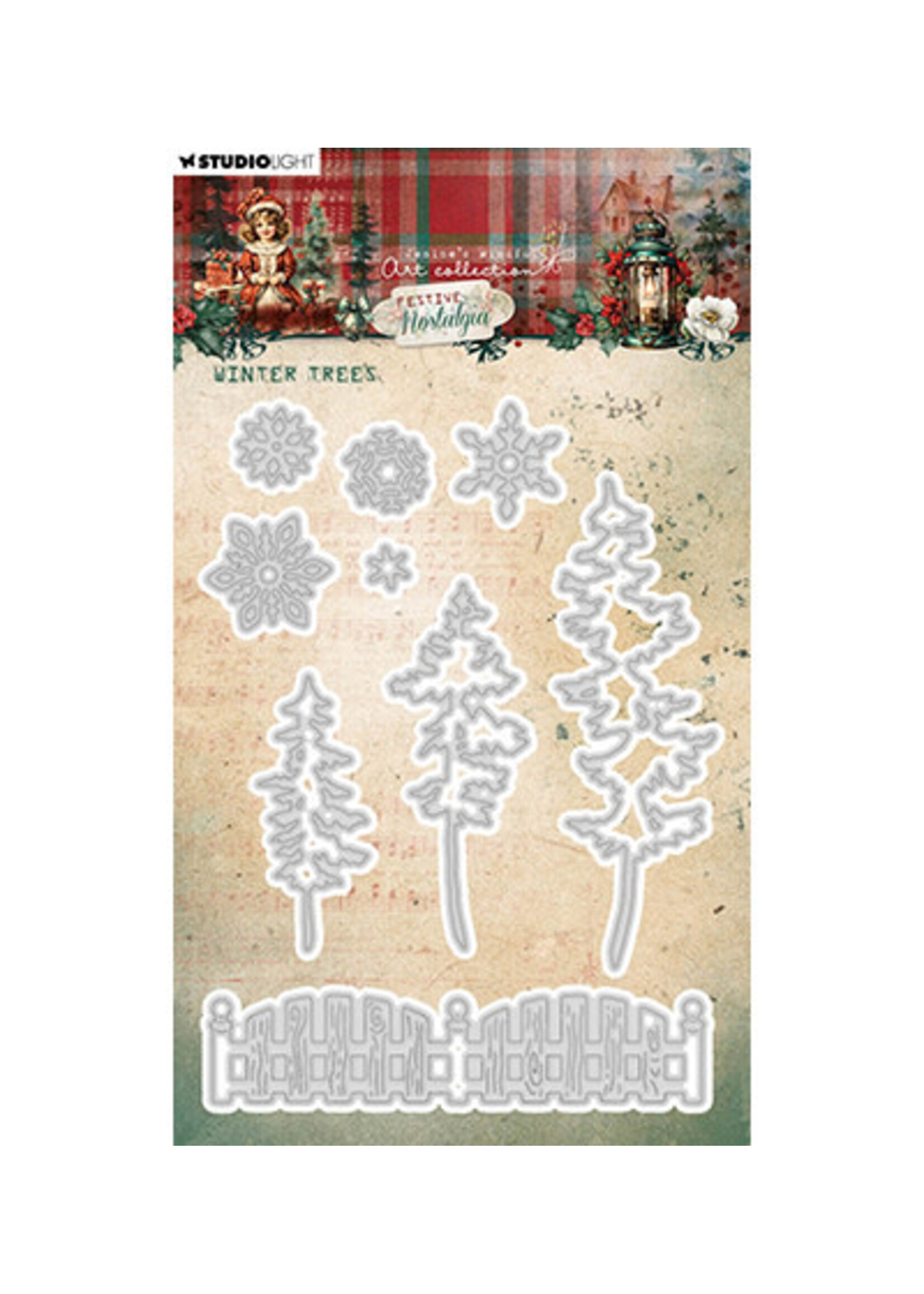 JMA-FN-CD905 - Winter trees Festive Nostalgia nr.905