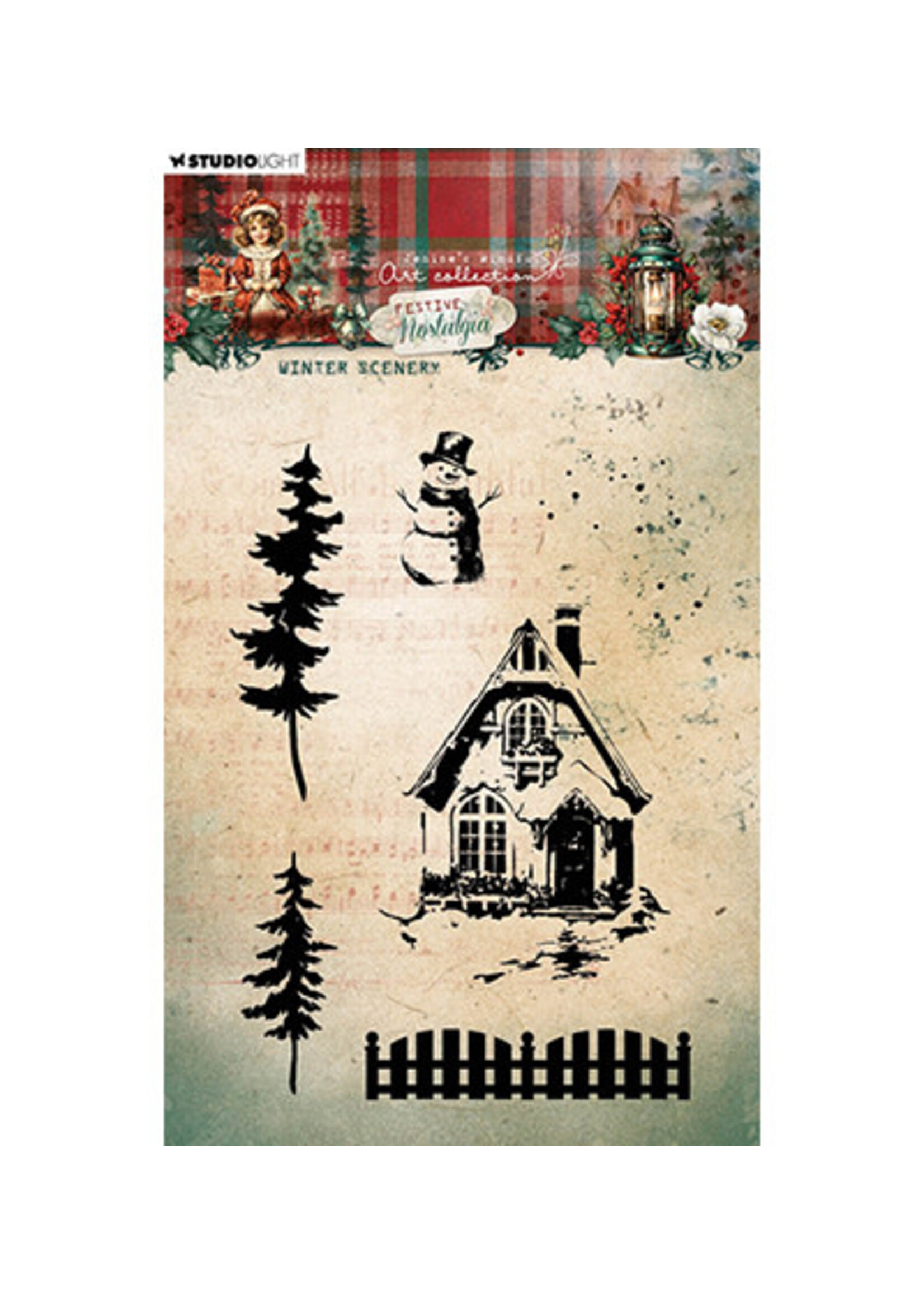 JMA-FN-STAMP751 - Winter scenery Festive Nostalgia nr.751