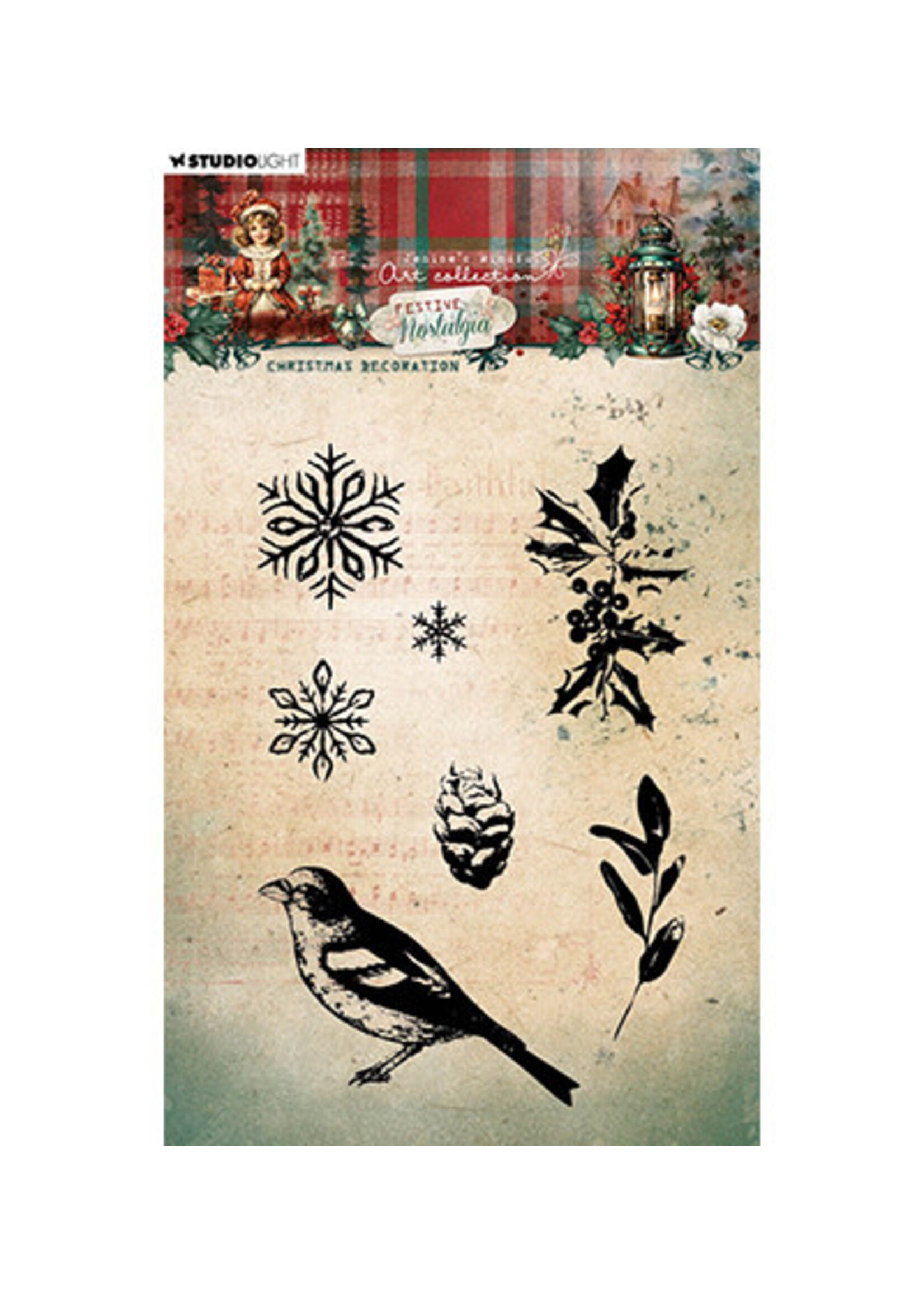 JMA-FN-STAMP752 - Christmas decoration Festive Nostalgia nr.752