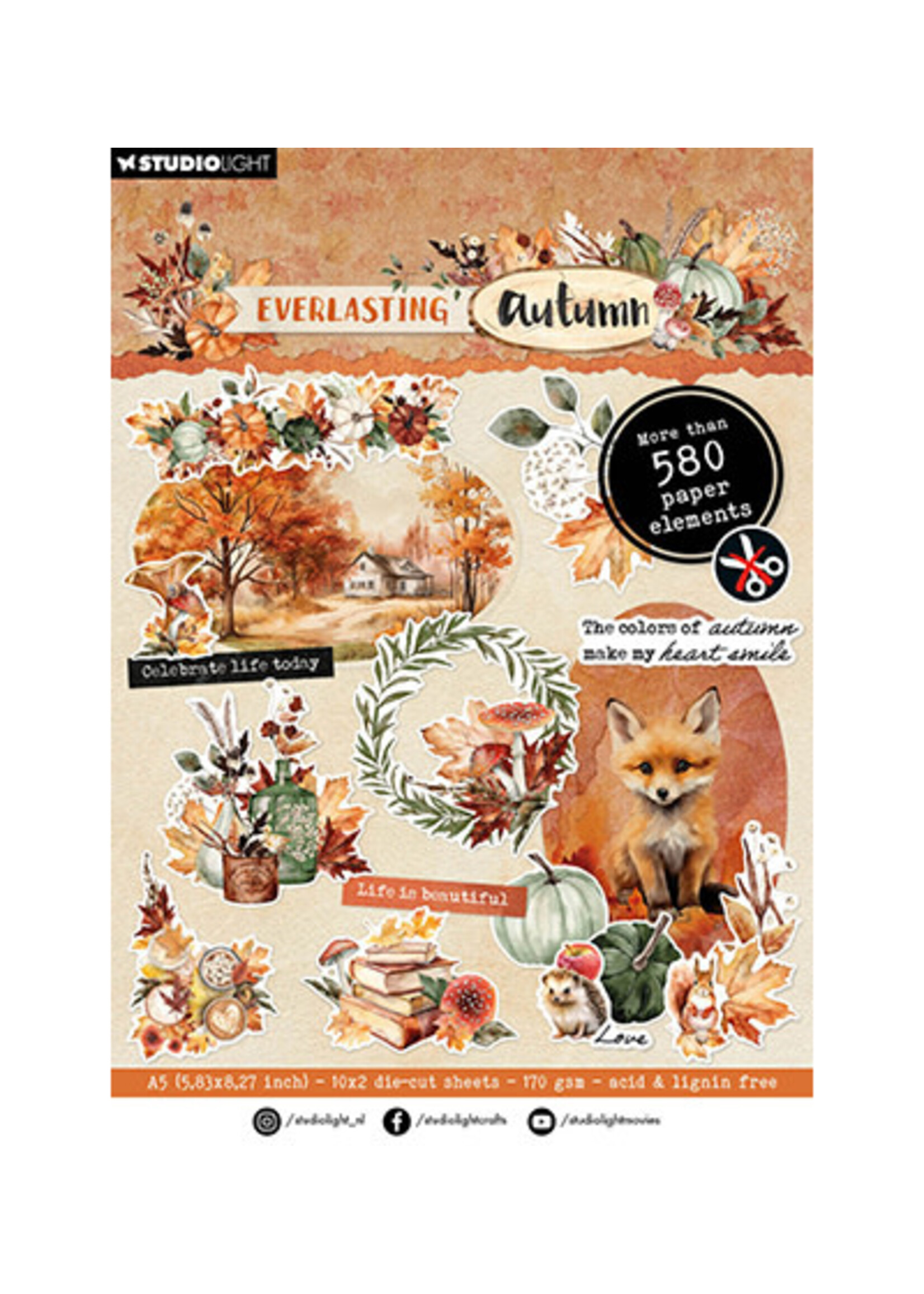 SL-EA-DCPP229 - Paper Pad Paper elements Everlasting Autumn nr.229