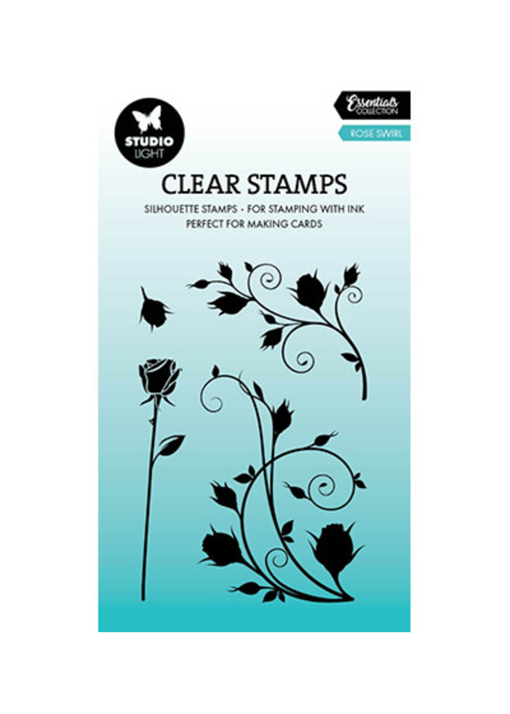 SL-ES-STAMP705 - Rose swirl Essentials nr.705
