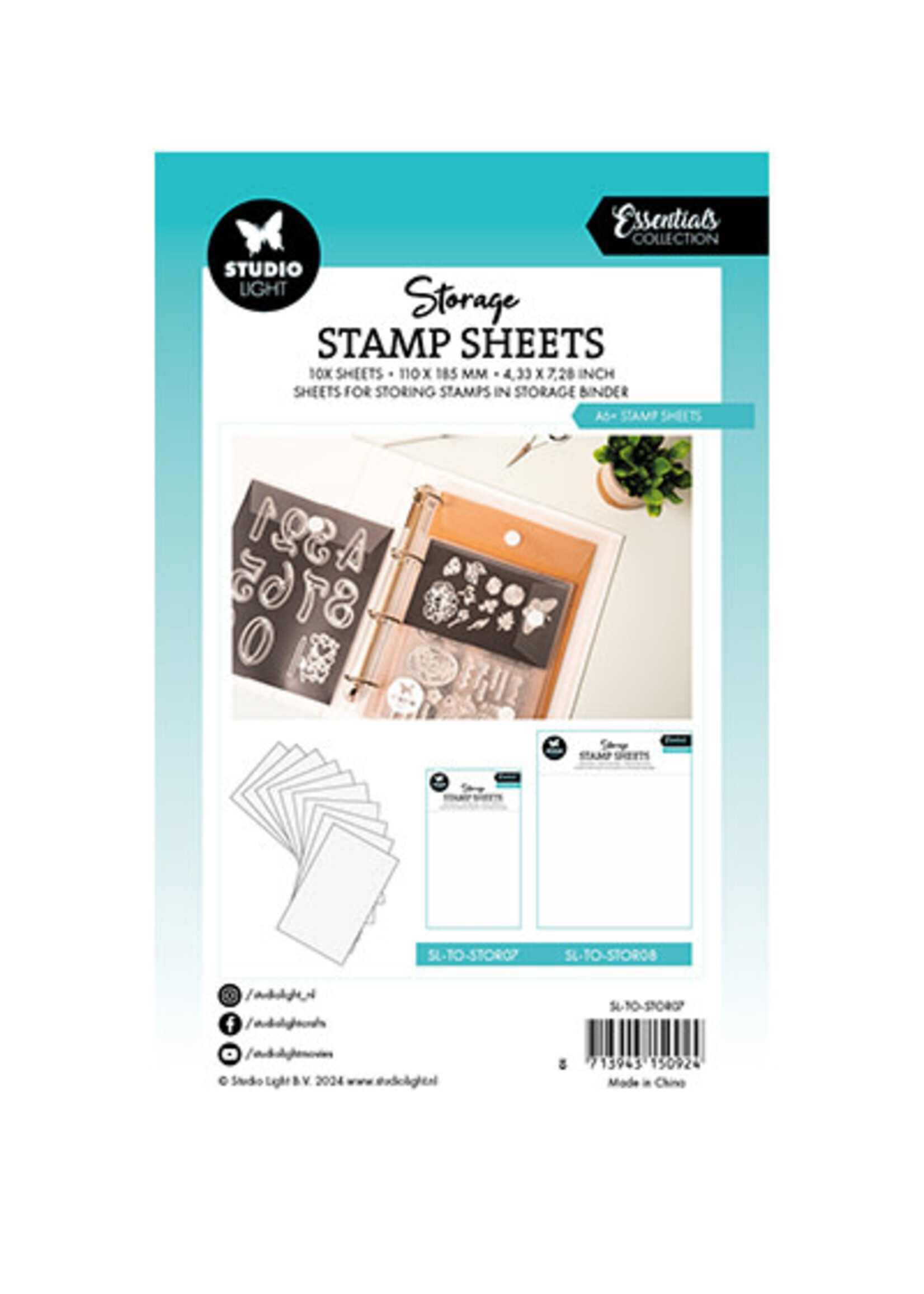 SL-TO-STOR07 - Storage Stamp sheet A6+ sheet Essentials nr.07 10 stuks