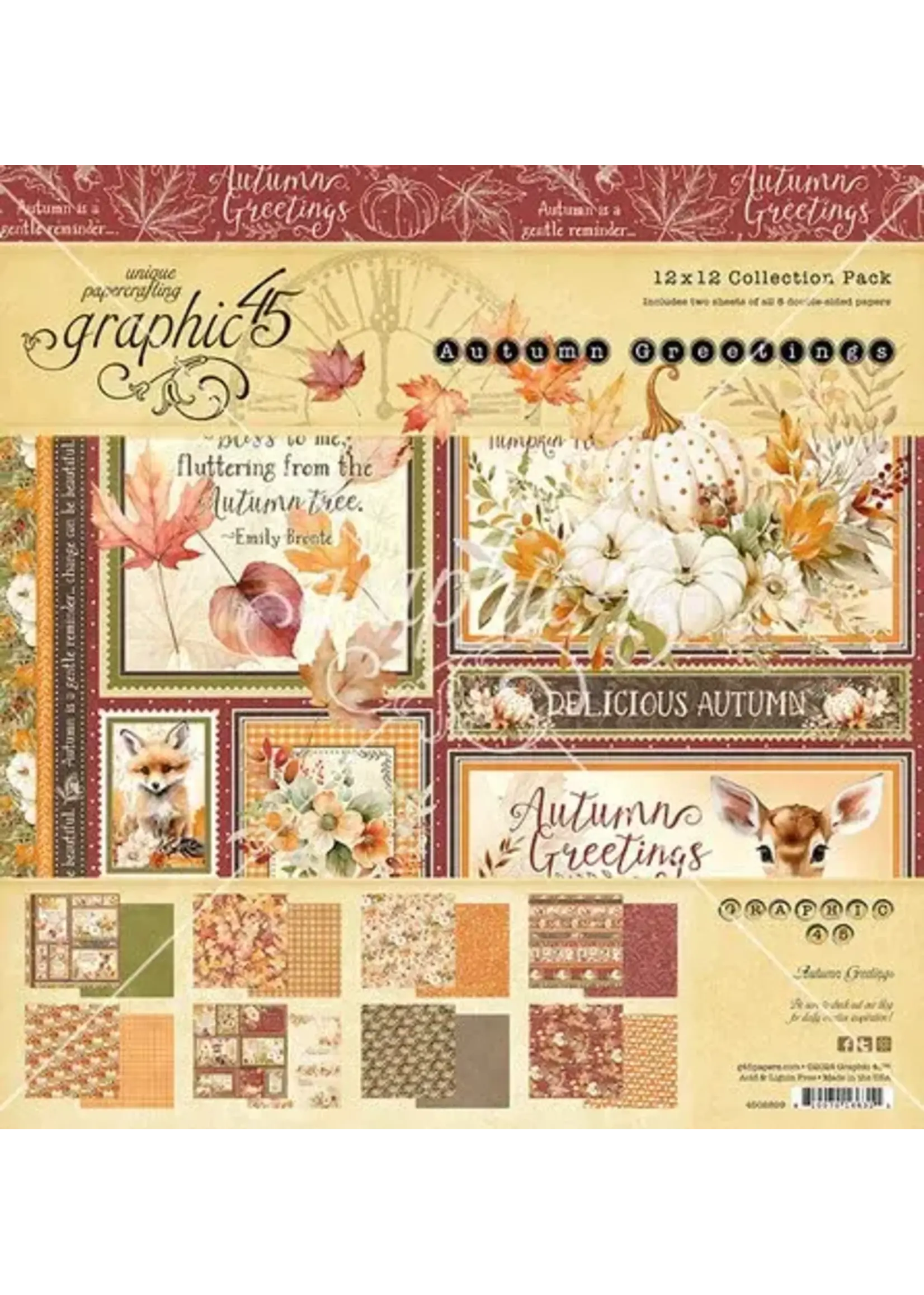 Autumn Greetings 12x12 Inch Collection Pack (4502899)