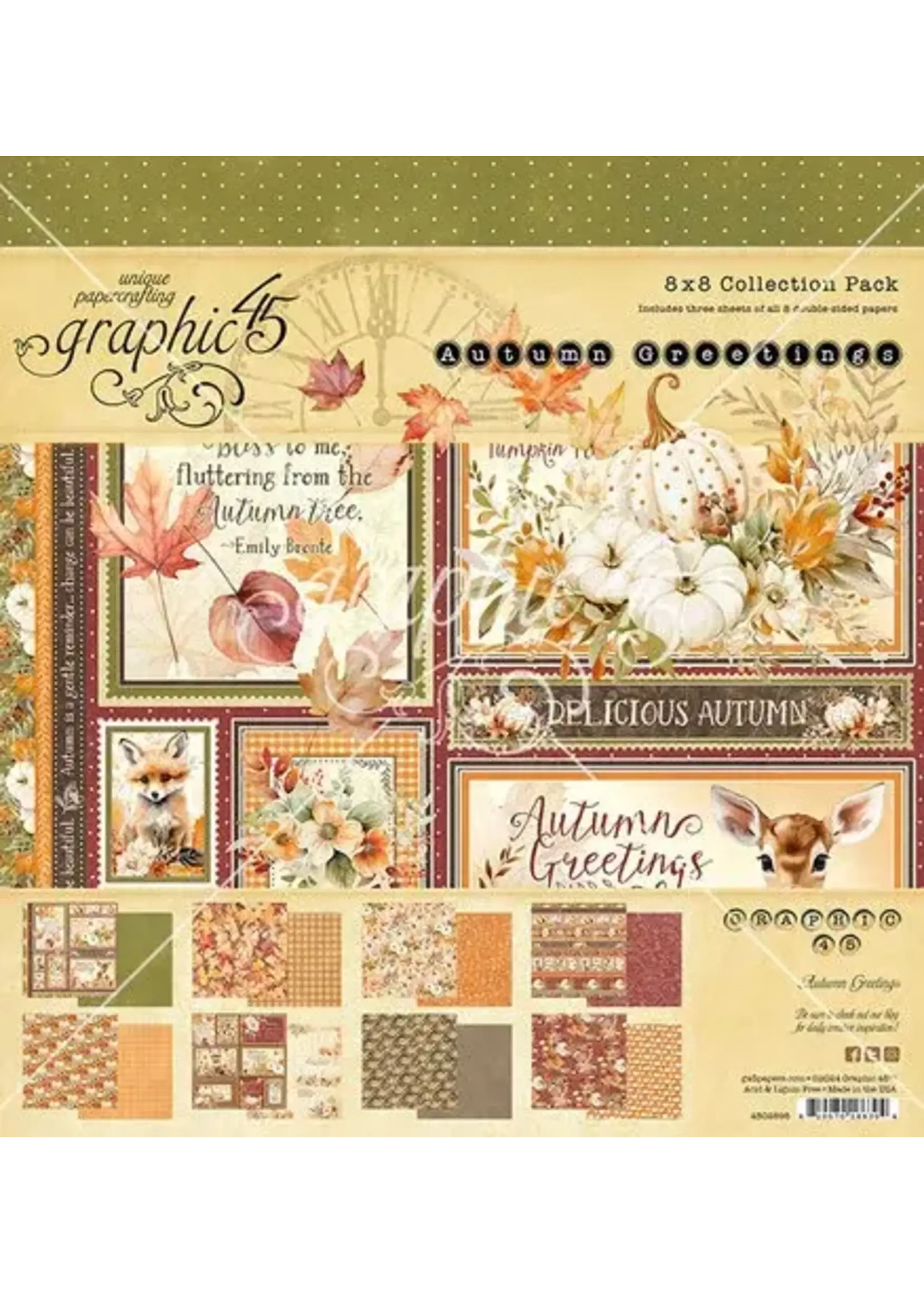 Autumn Greetings 8x8 Inch Collection Pack (4502898)