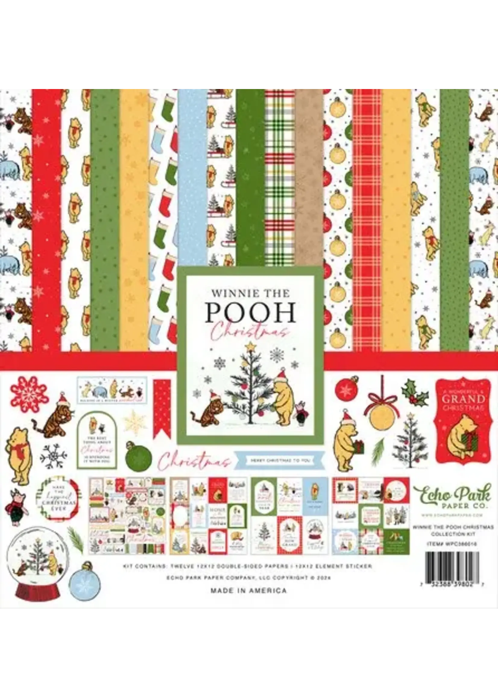 Winnie The Pooh Christmas 12x12 Inch Collection Kit (WPC386016)
