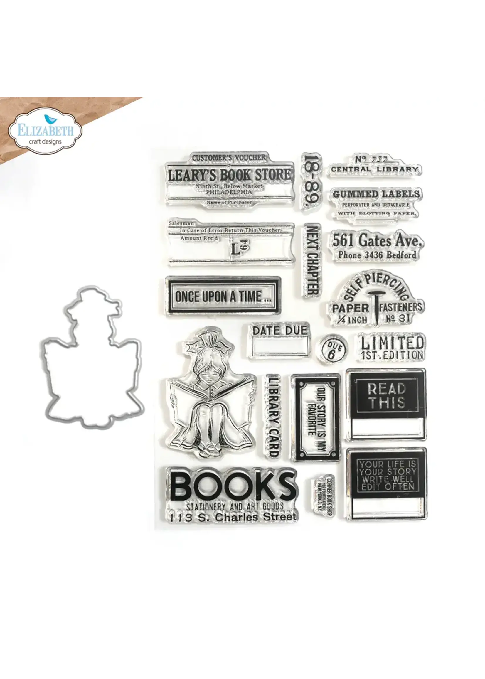 De stempel- en matrijsset van de boekhandel Planner EssentialsSKU: CSD374