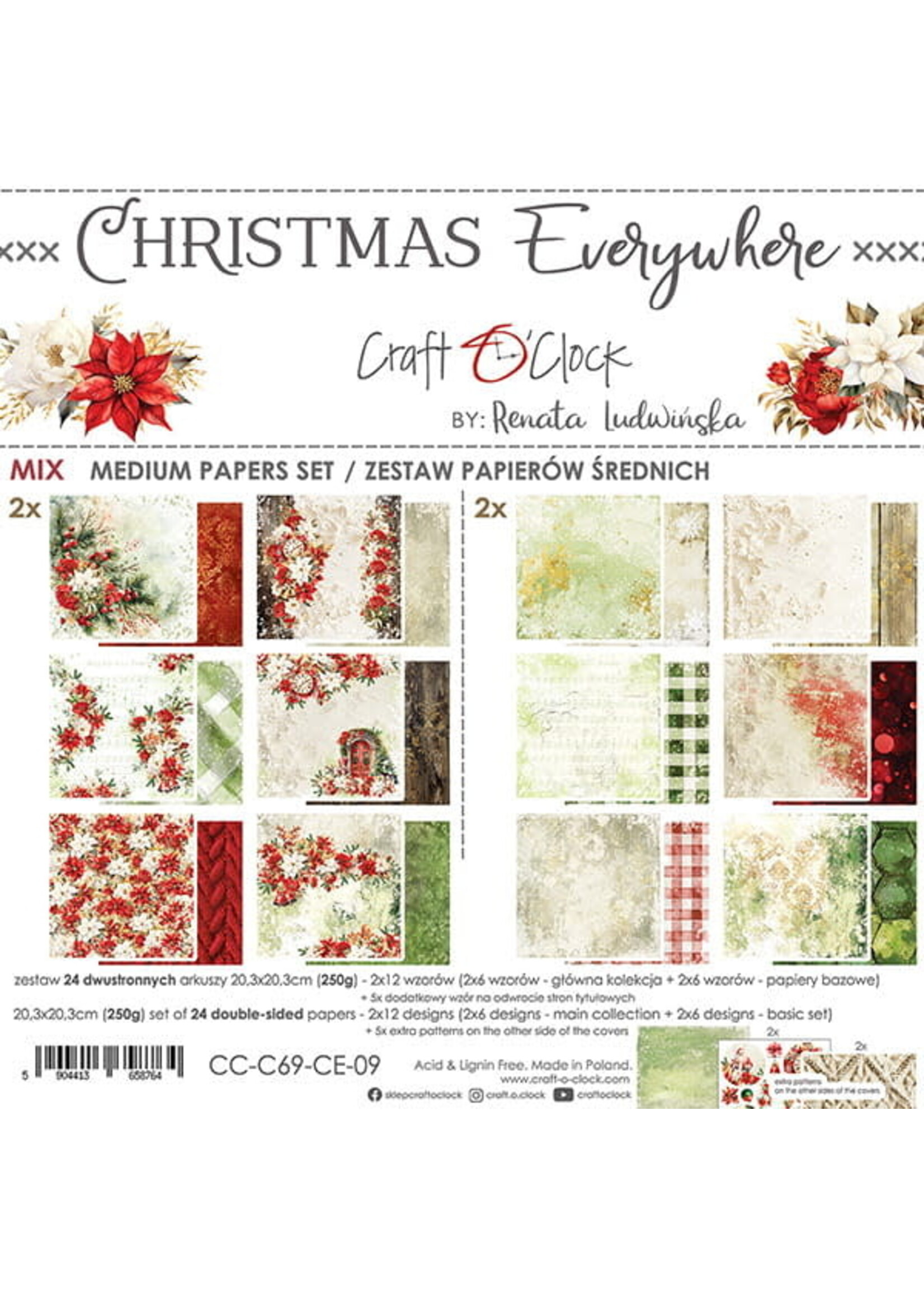 CHRISTMAS EVERYWHERE -  20,3x20,3cm - MIX
