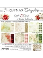 CHRISTMAS EVERYWHERE - een set papieren 20,3x20,3cm - BASIC