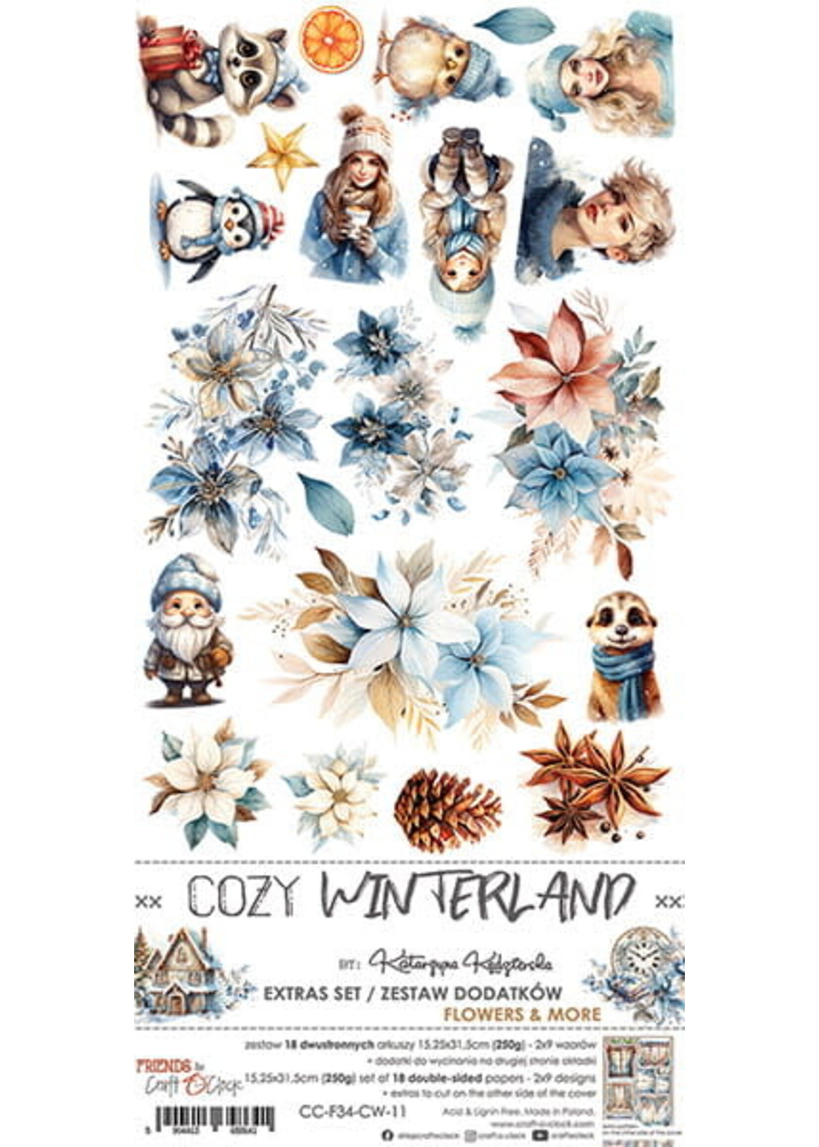GEZELLIG WINTERLAND - EXTRA'S set - BLOEMEN