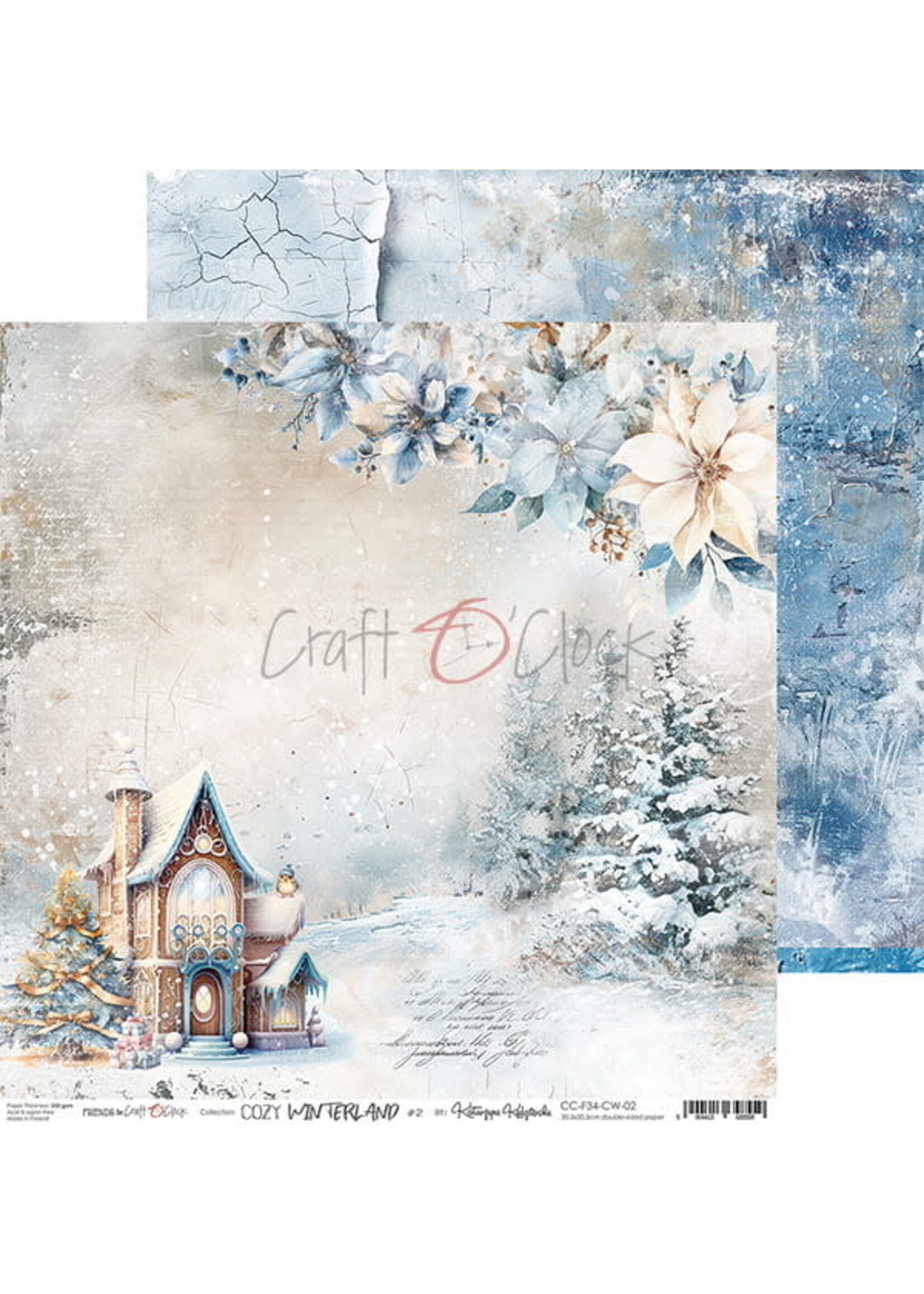 COZY WINTERLAND - een set vloeipapier 30,5x30,5cm