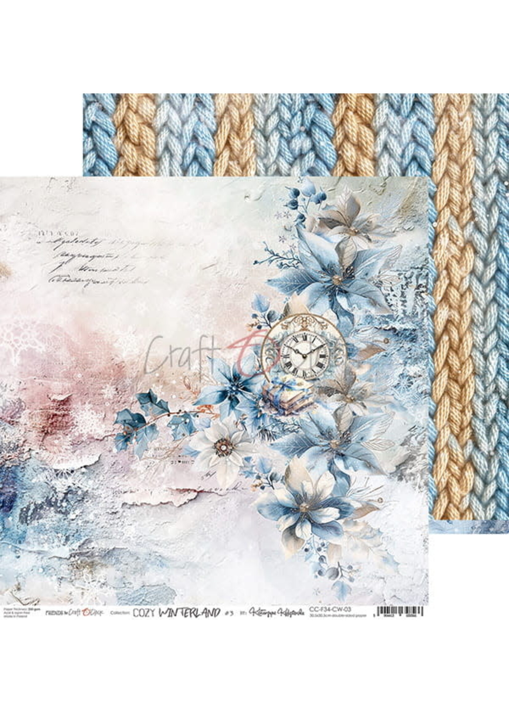 COZY WINTERLAND - een set vloeipapier 30,5x30,5cm