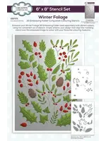 Winter Foliage Companion Colouring Stencil (CEST171)