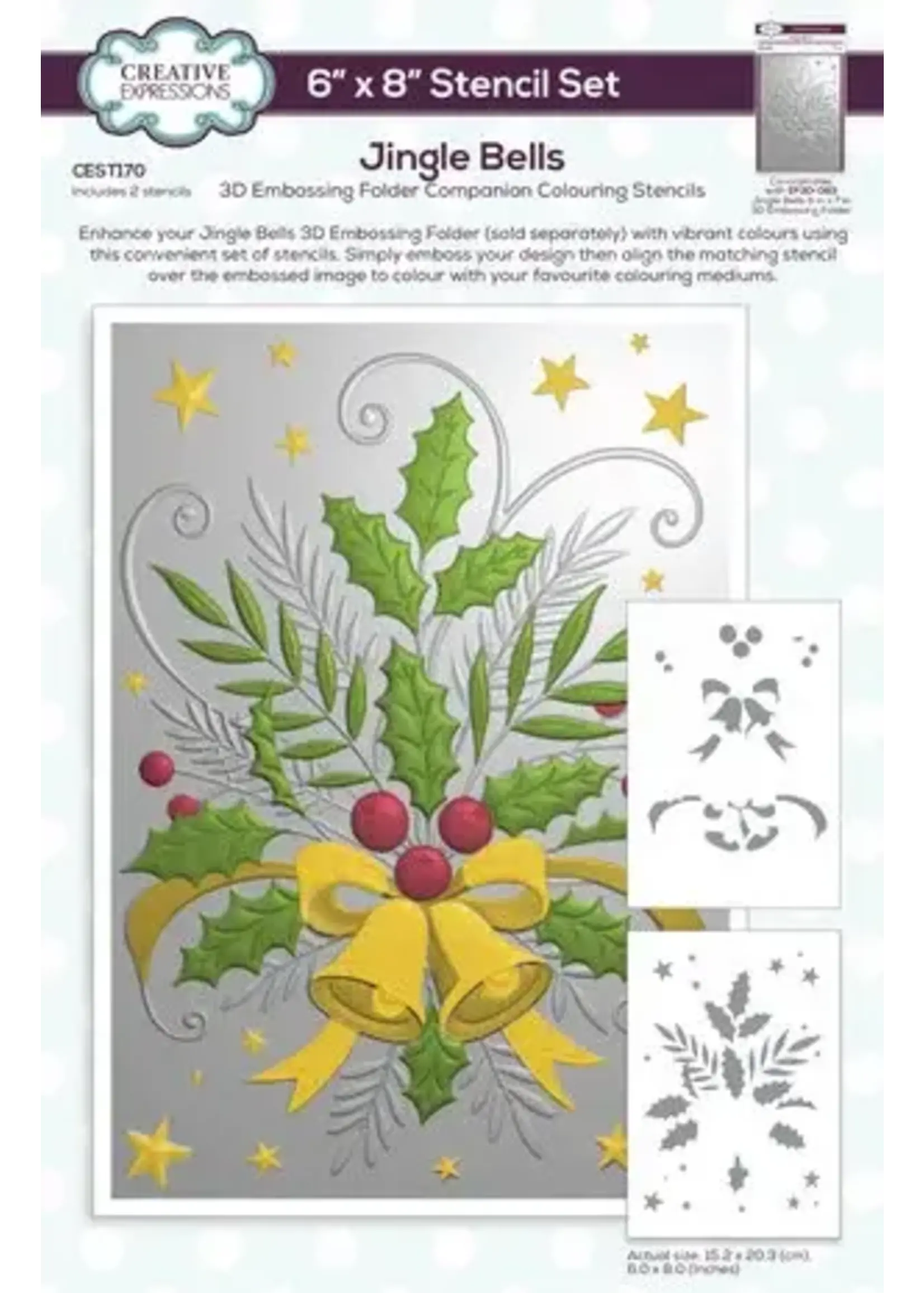 Jingle Bells Companion Colouring Stencil (CEST170)