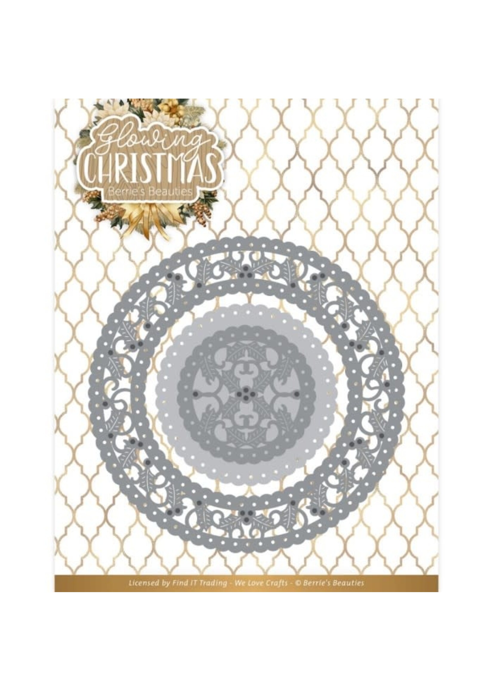 Dies - Berries Beauties - Glowing Christmas - Glowing Frame Round