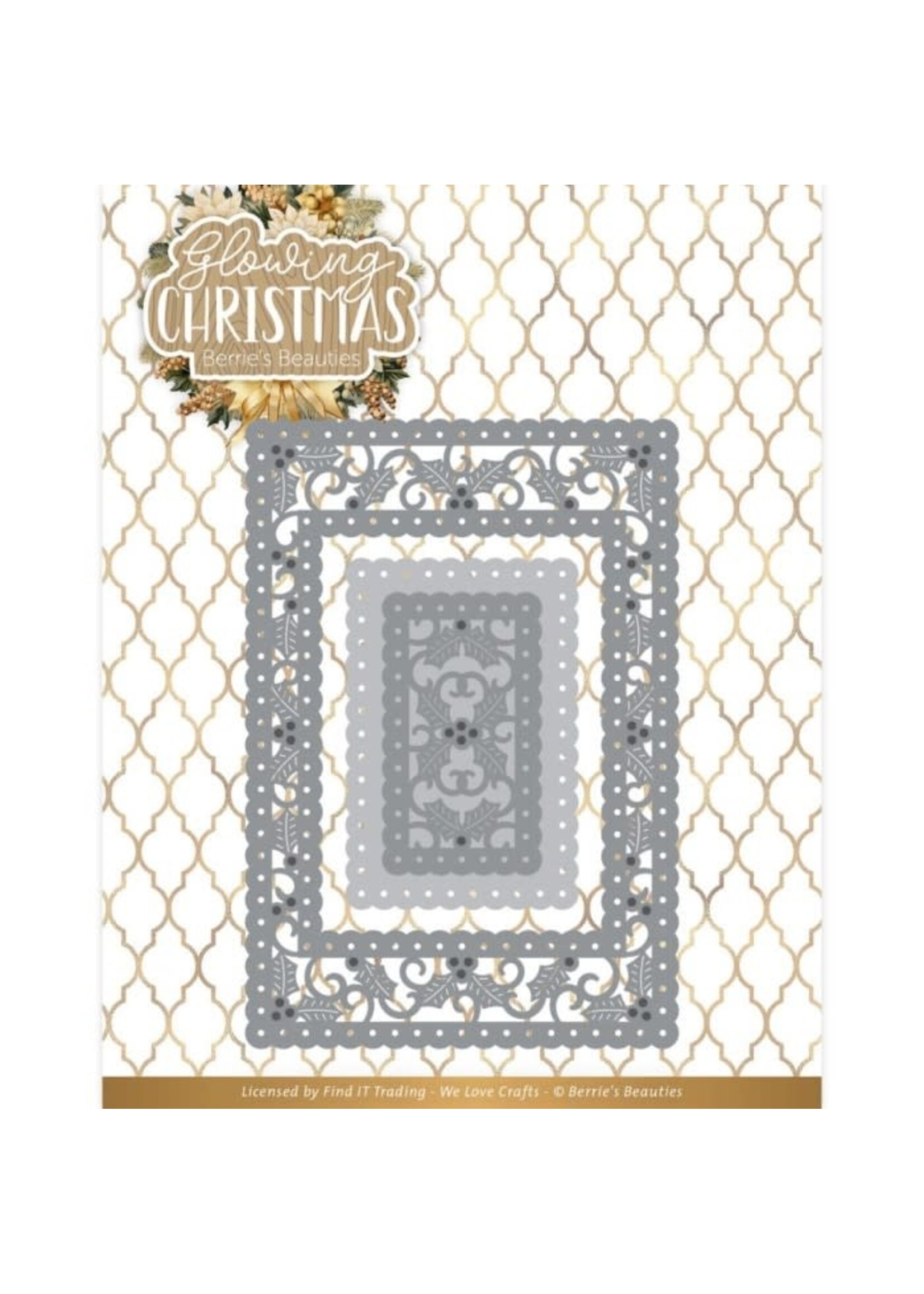 Dies - Berries Beauties - Glowing Christmas - Glowing Frame Ractangle
