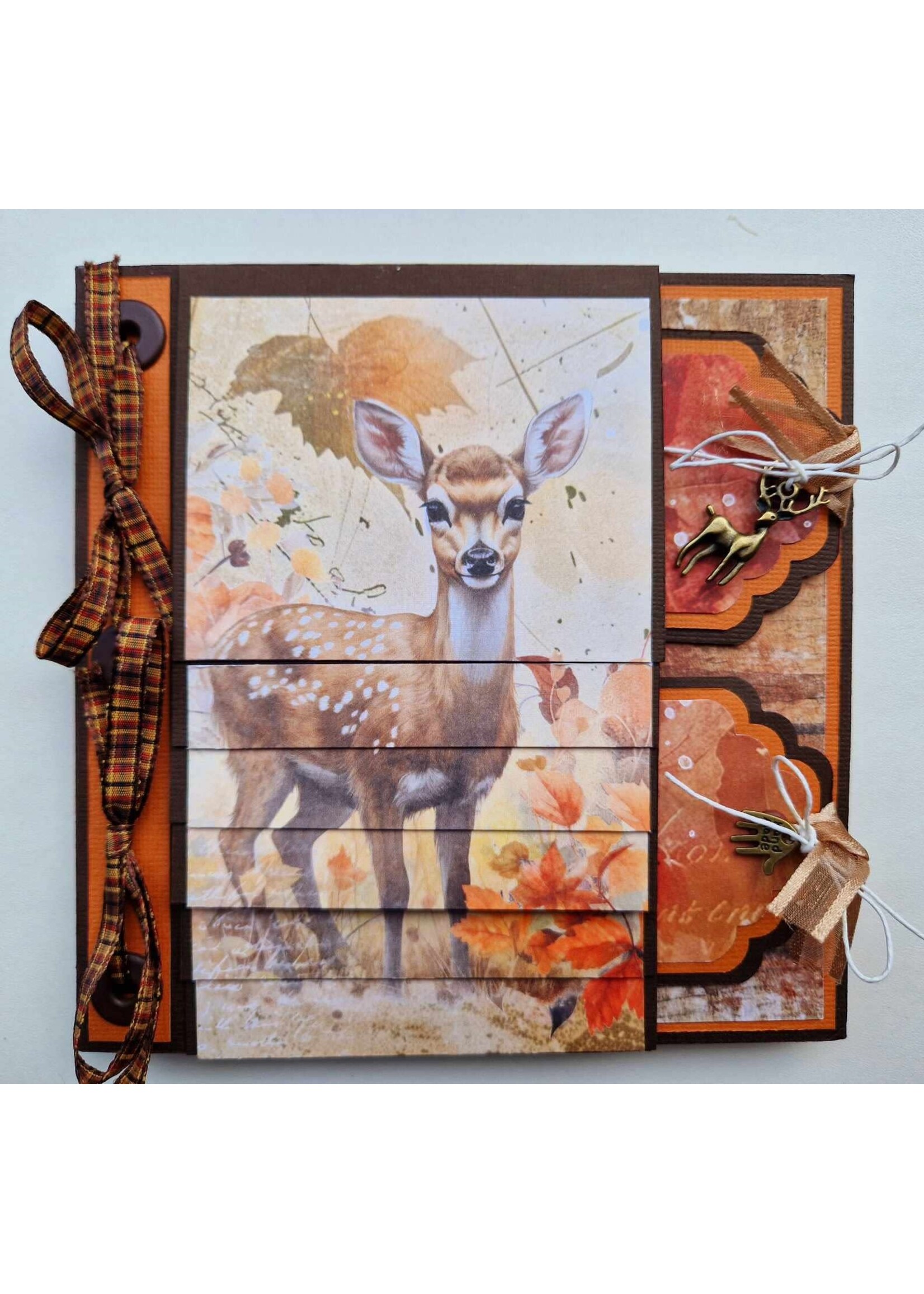 Herfst waterval kaart met labels en schudkaart