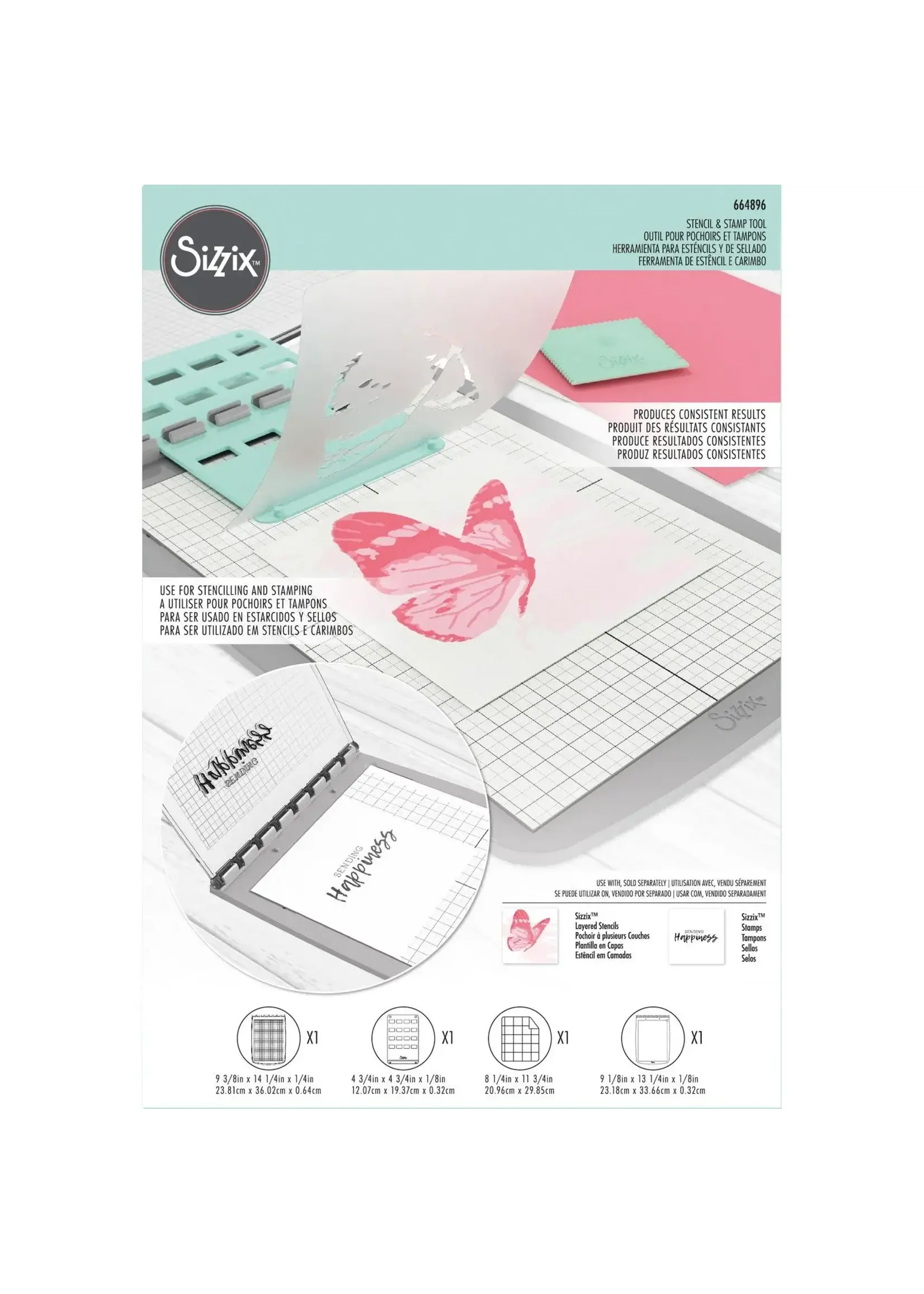 Sizzix • Making Tool Stencil & Stamp Tool Sizzix664896