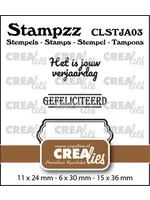 Stampzz Stempel No. 3 Stempelset Jarig (CLSTJA03)