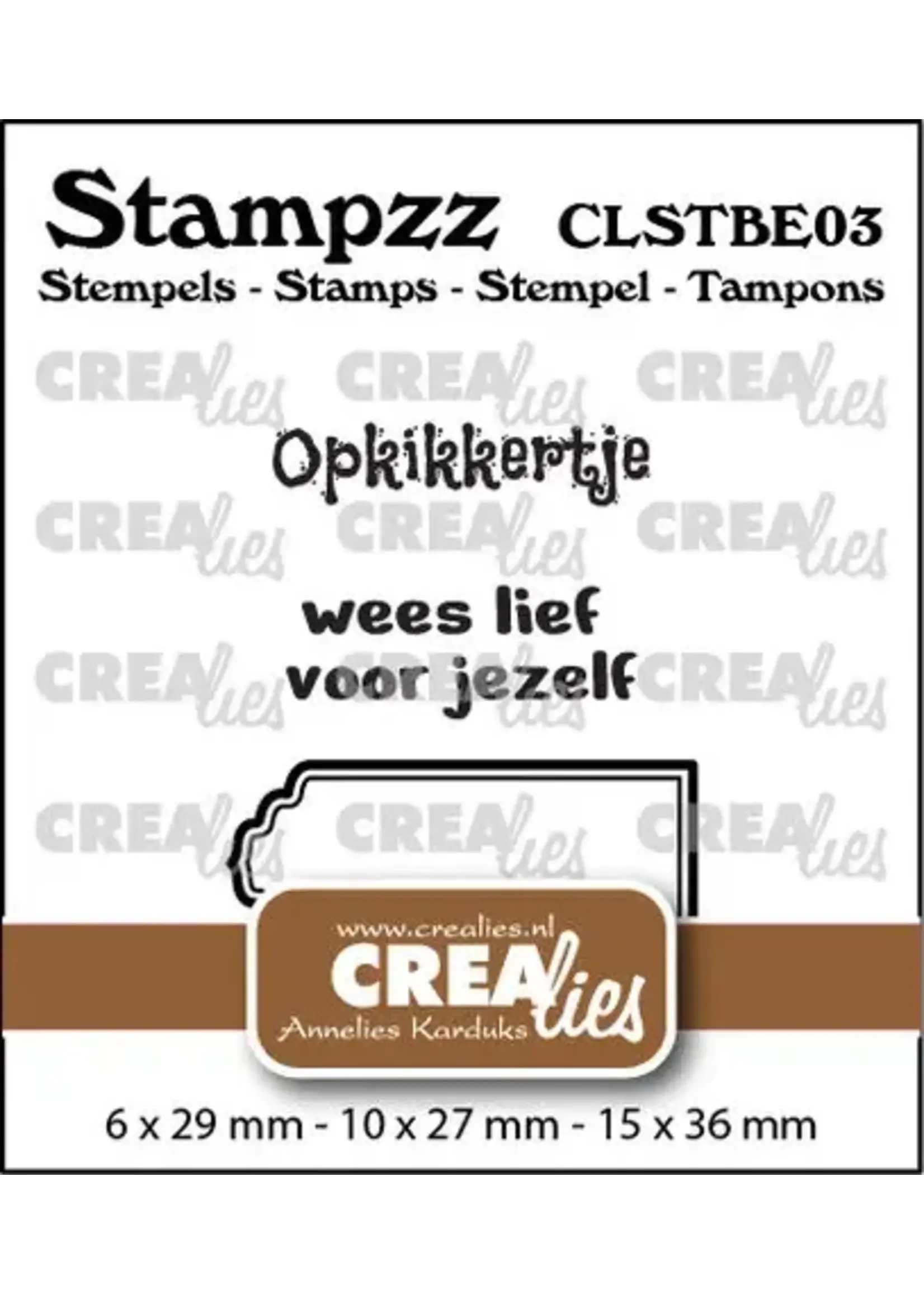 Stampzz Stempel No. 3 Stempelset Beterschap (CLSTBE03)