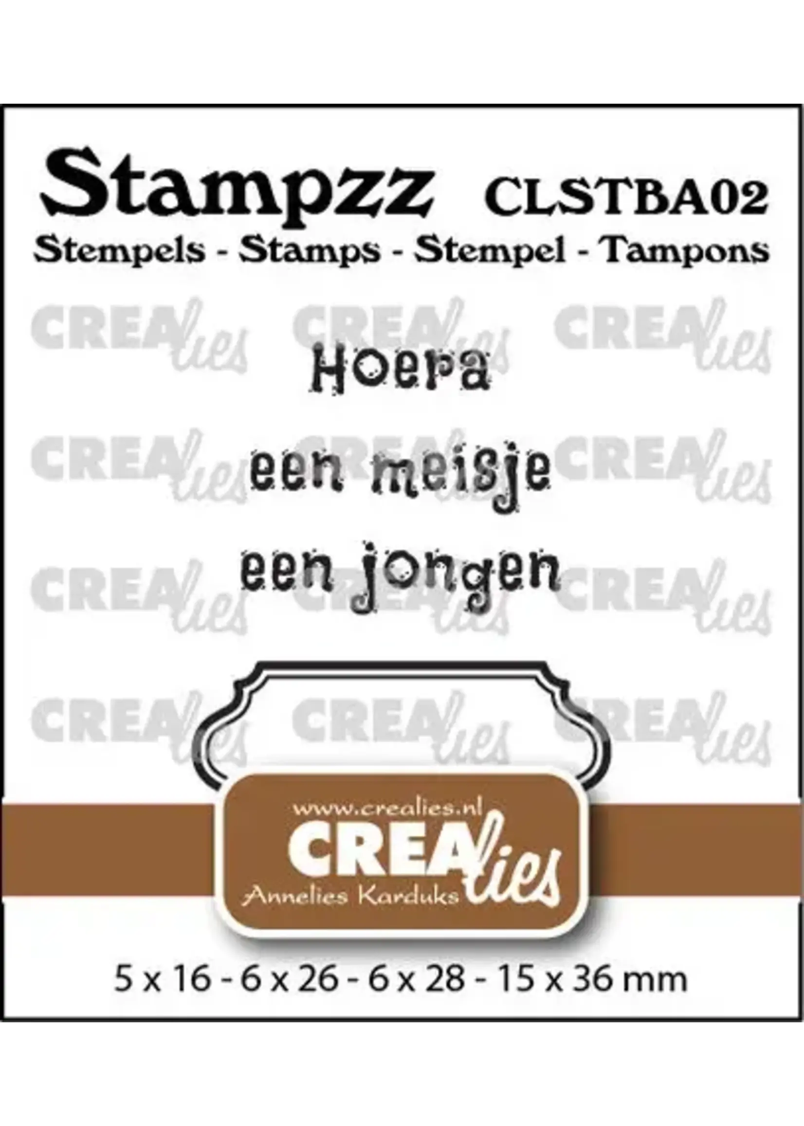 Stampzz Stempel No. 2 Stempelset Baby (CLSTBA02)